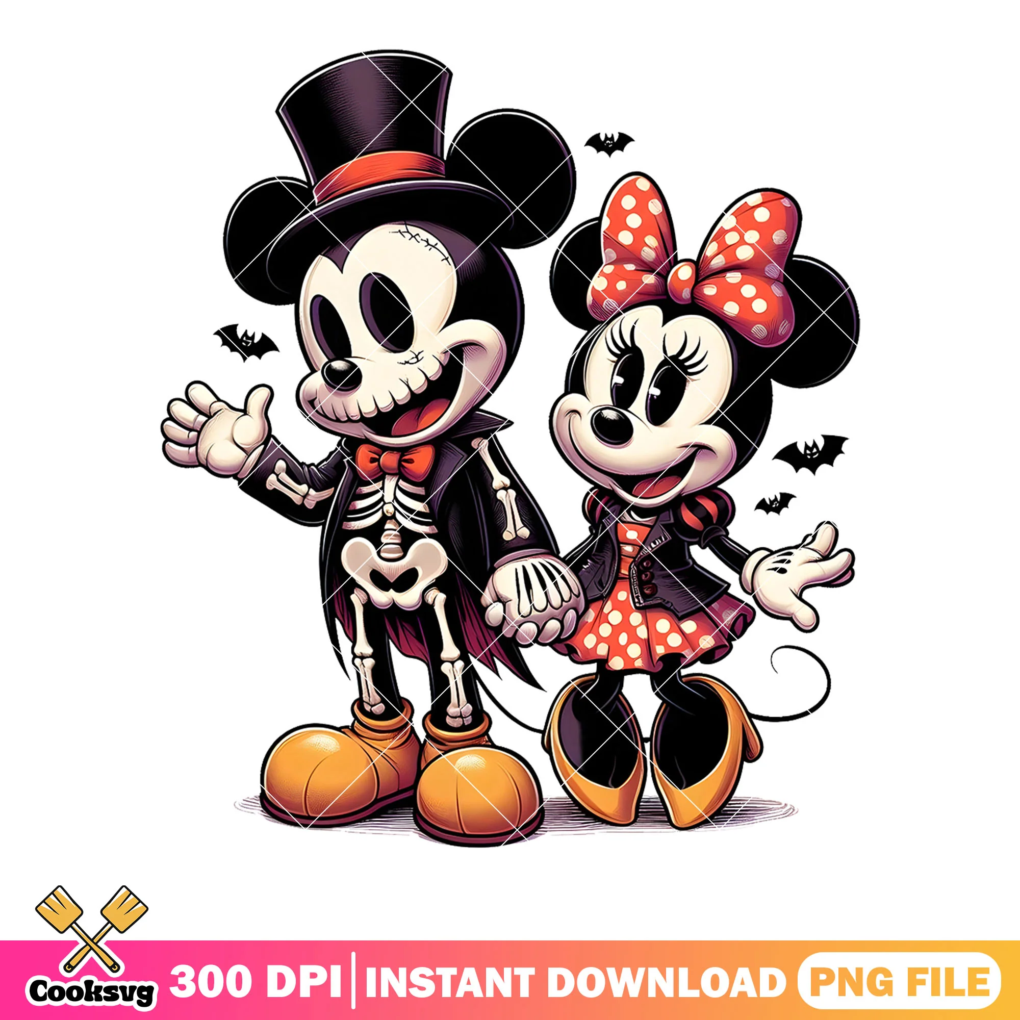 mickey and minnie mouse png, skeletons mickey mouse png, disney png