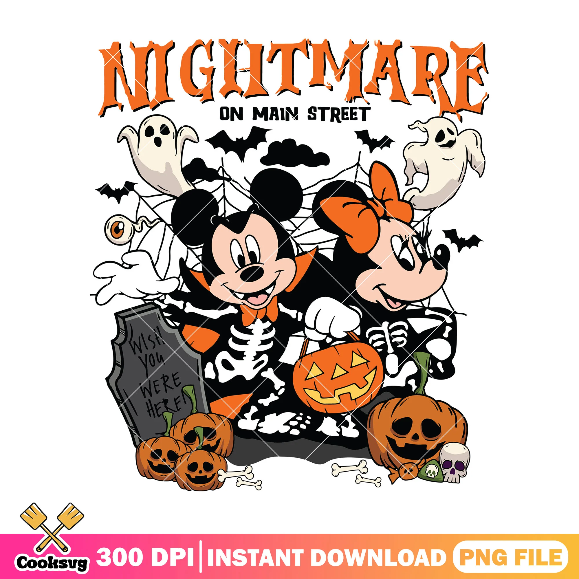 Mickey cosplay skeleton png, halloween decor png, disney character png