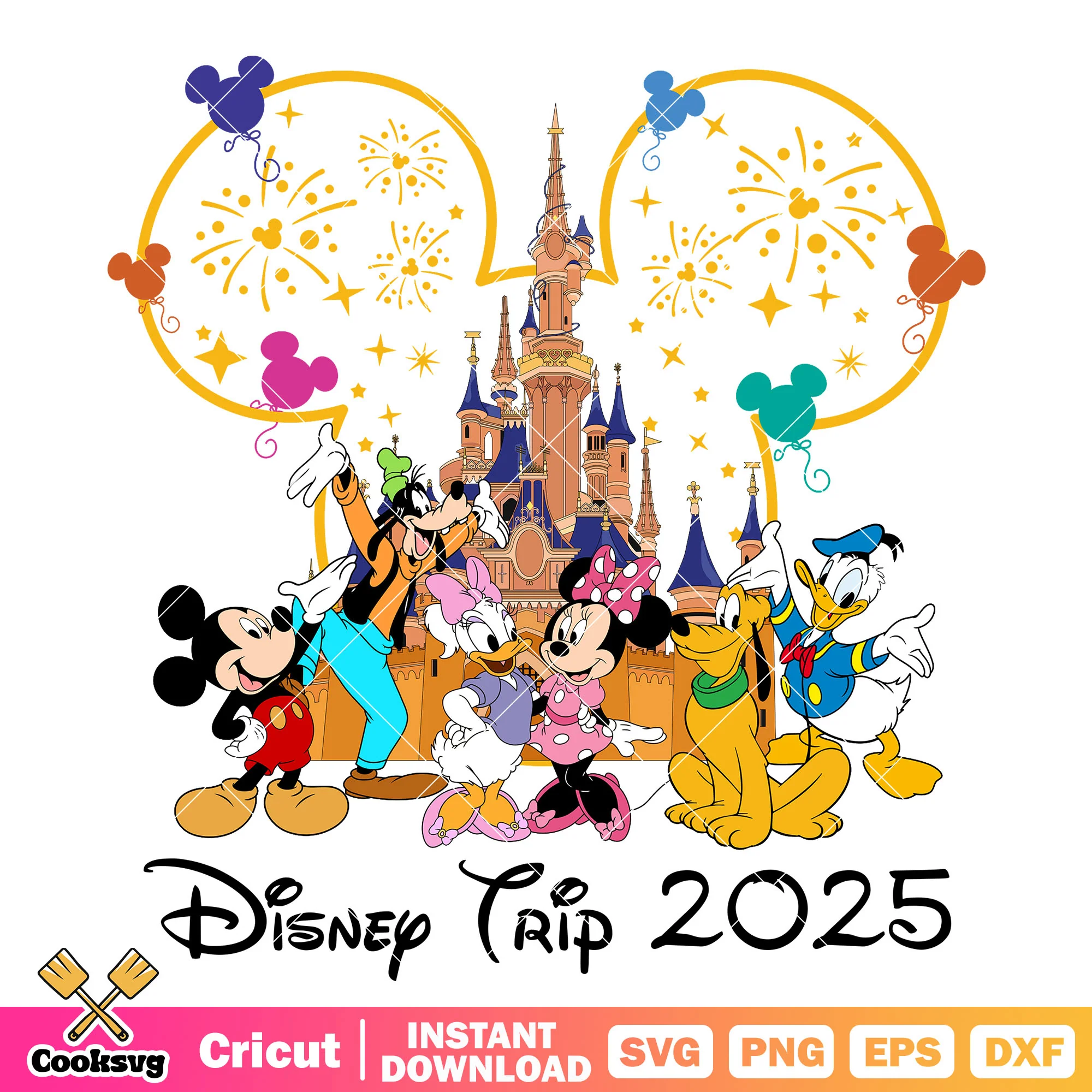 Mickey disney characters trip 2025 png, disney 2025 png, disney trip png
