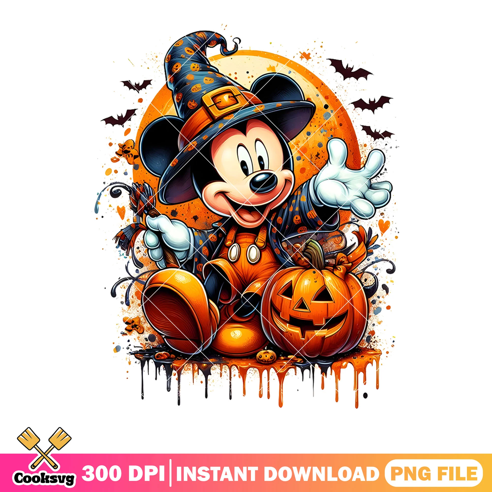 mickey mouse witch png, halloween disney png, witch costume png