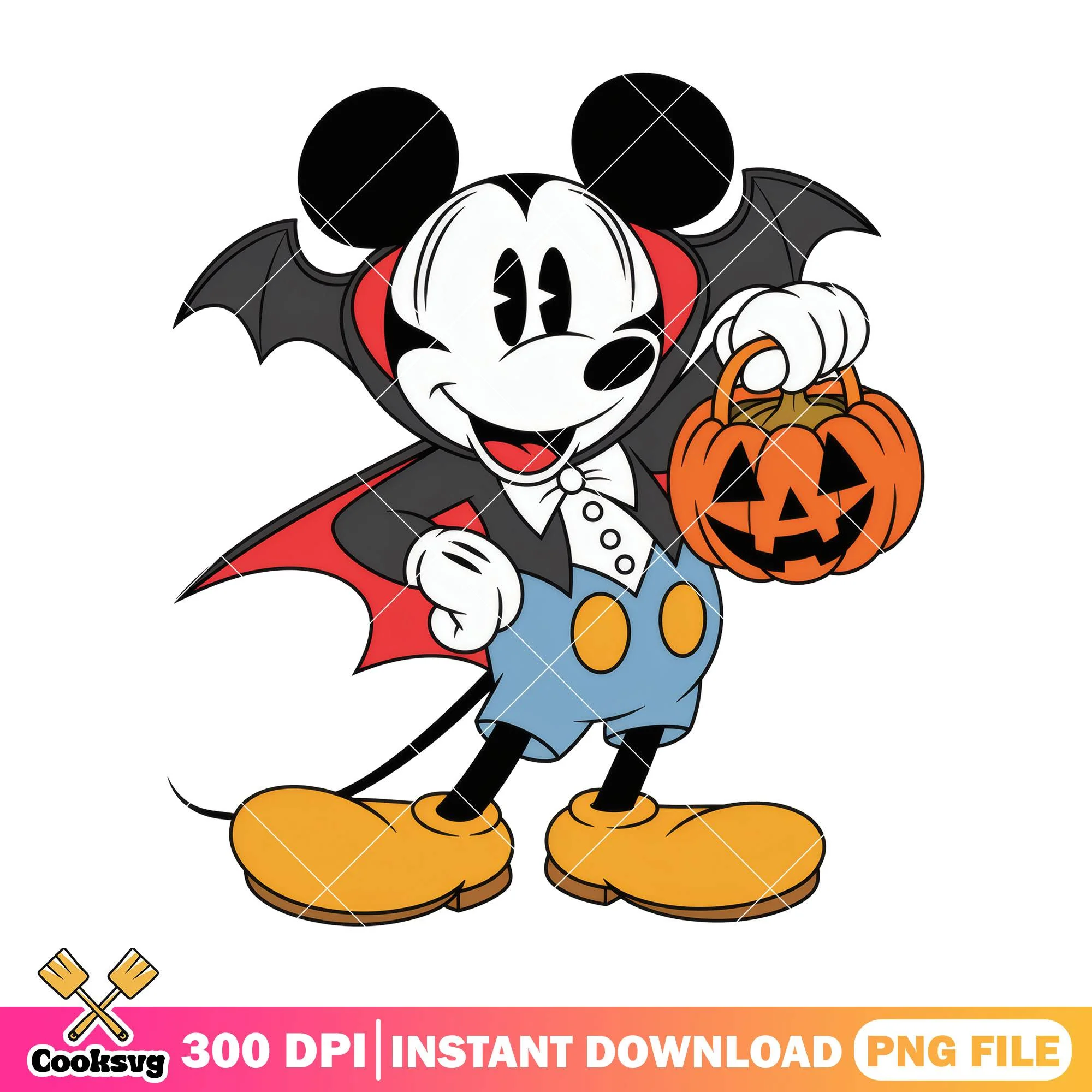 Mickey mr vampire costume png, halloween costume png, mickey mouse png
