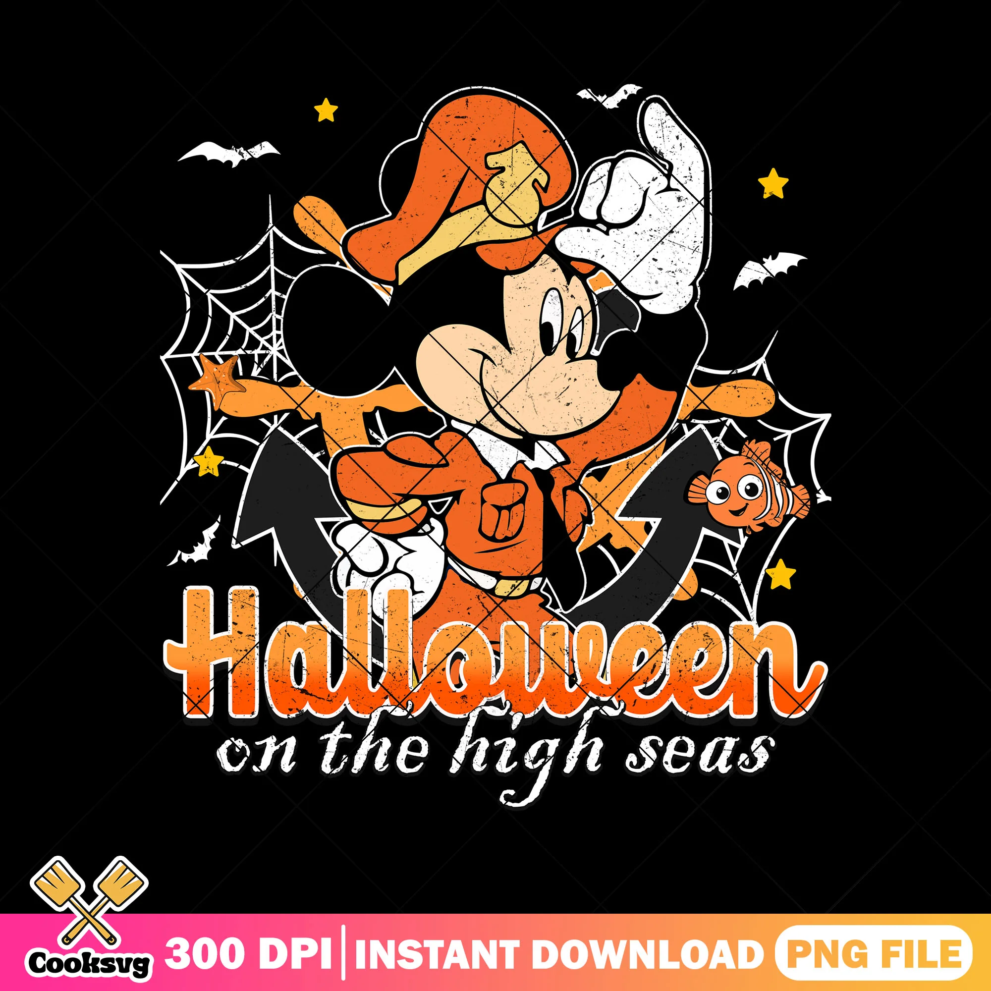 Mickey on the high seas png, cartoon mickey png, disney halloween png