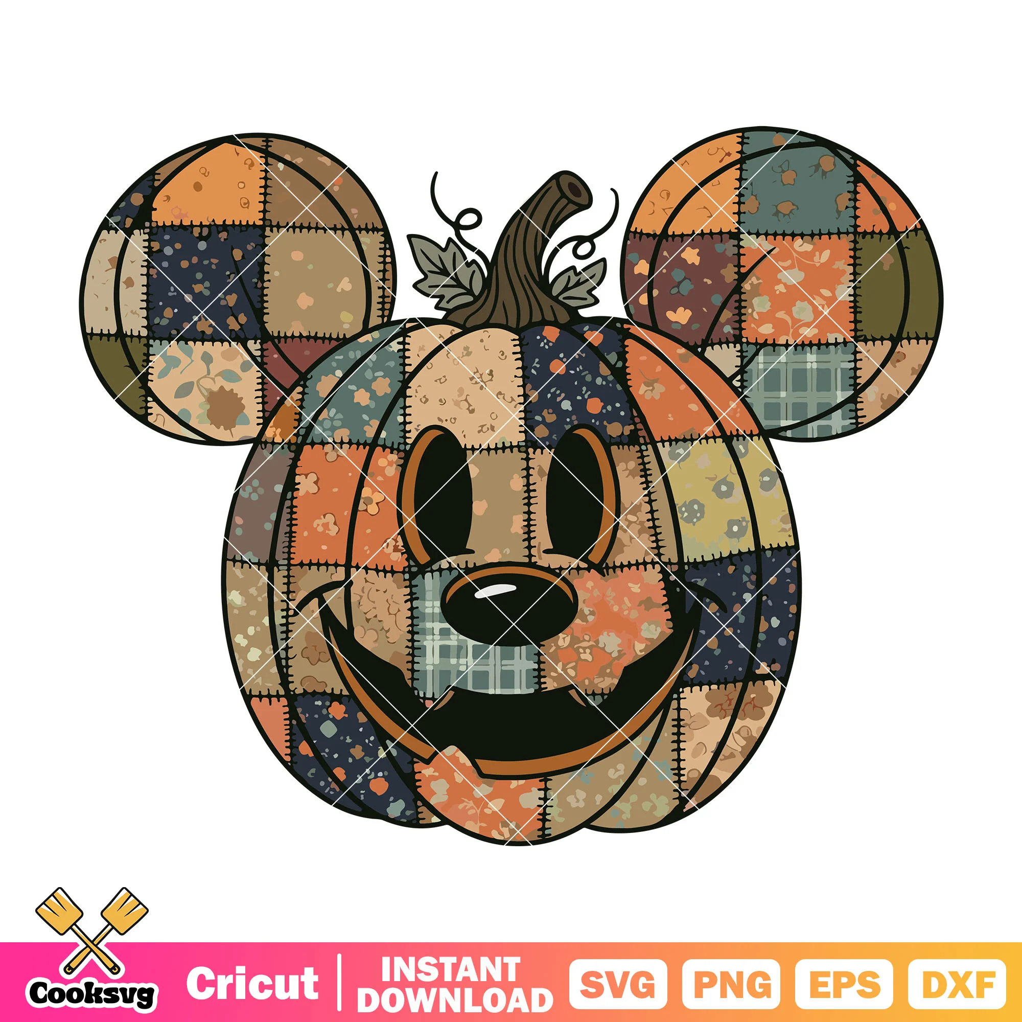 Mickey pumpkin head svg file, pumpkin mickey svg, mickey head svg