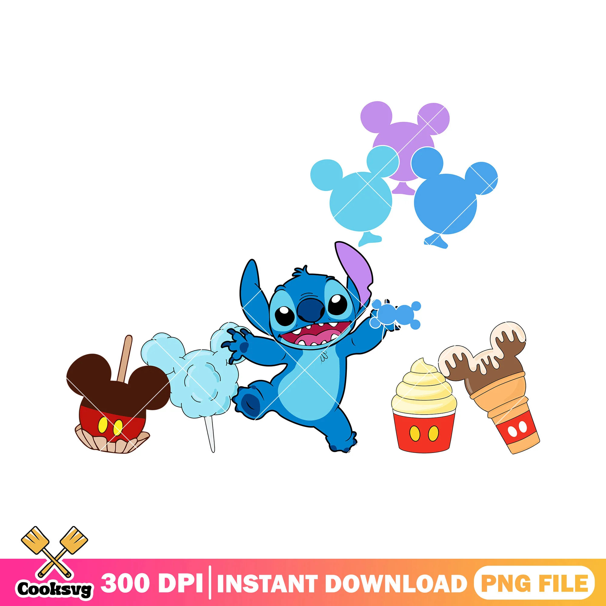 Mickey snacks and stitch png, mickey snacks png, disney stitch png