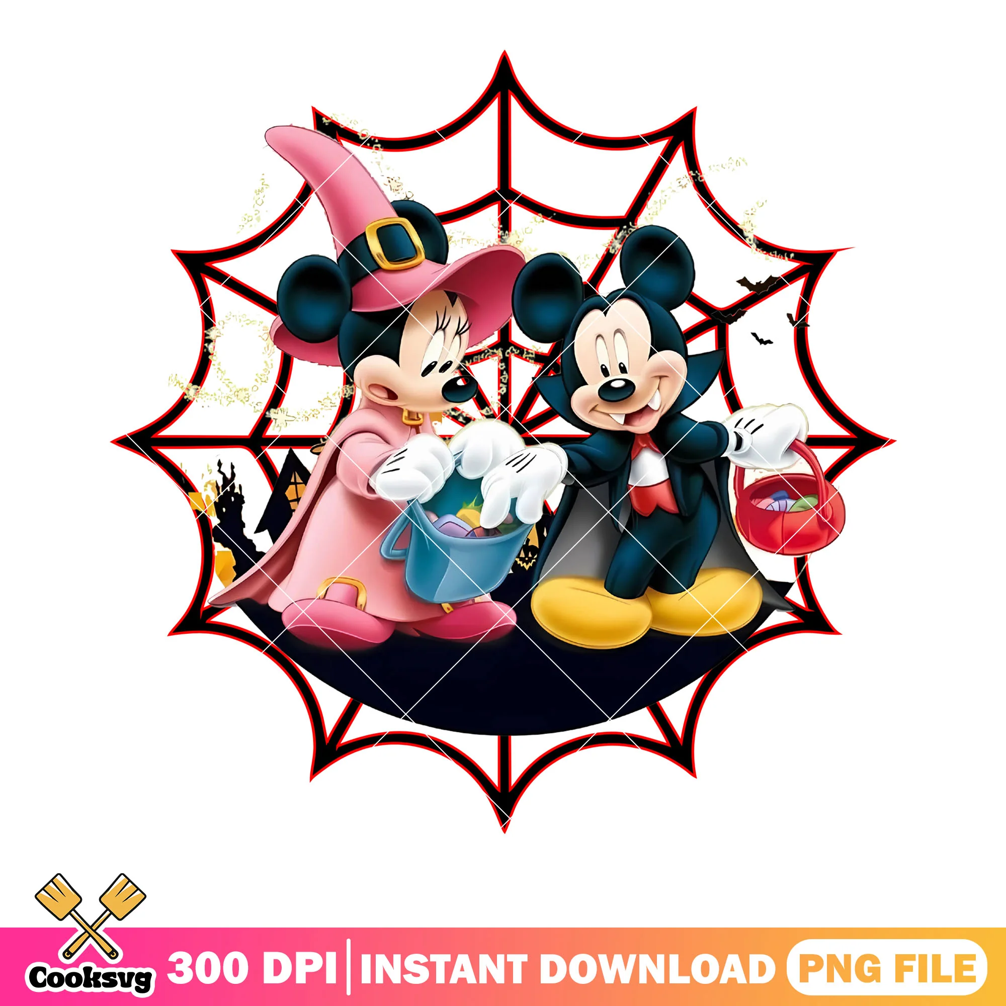 Mickey stole candy png, witch custom png, disney character png