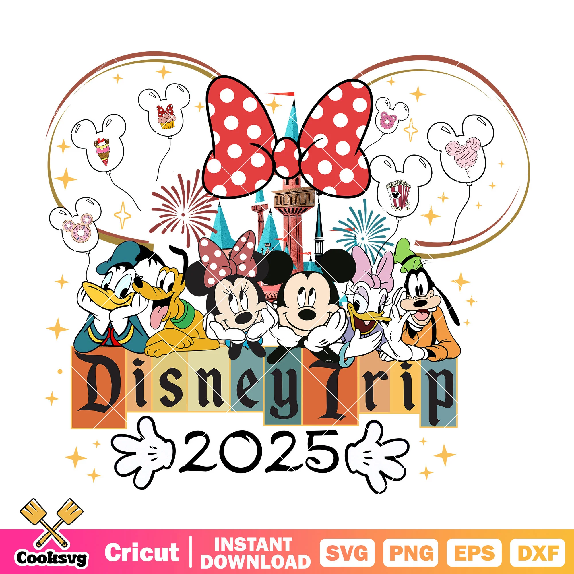 Minnie mouse friends disney trip 2025 png, disney trip 2025 png