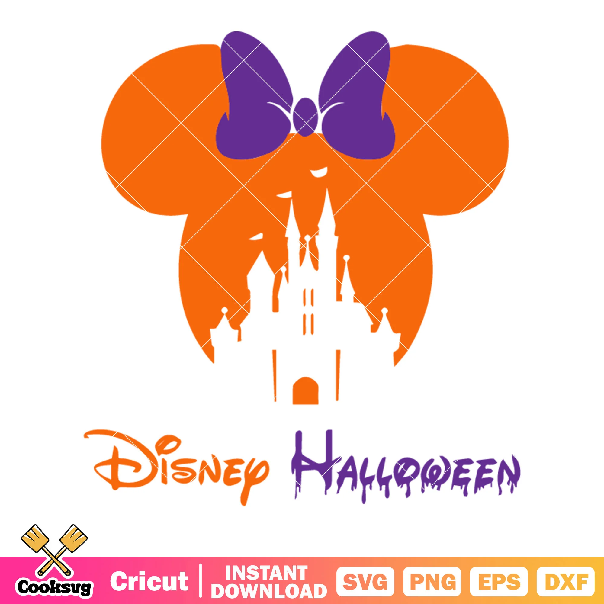 Minnie mouse svg, purple bow tie svg, disney halloween svg