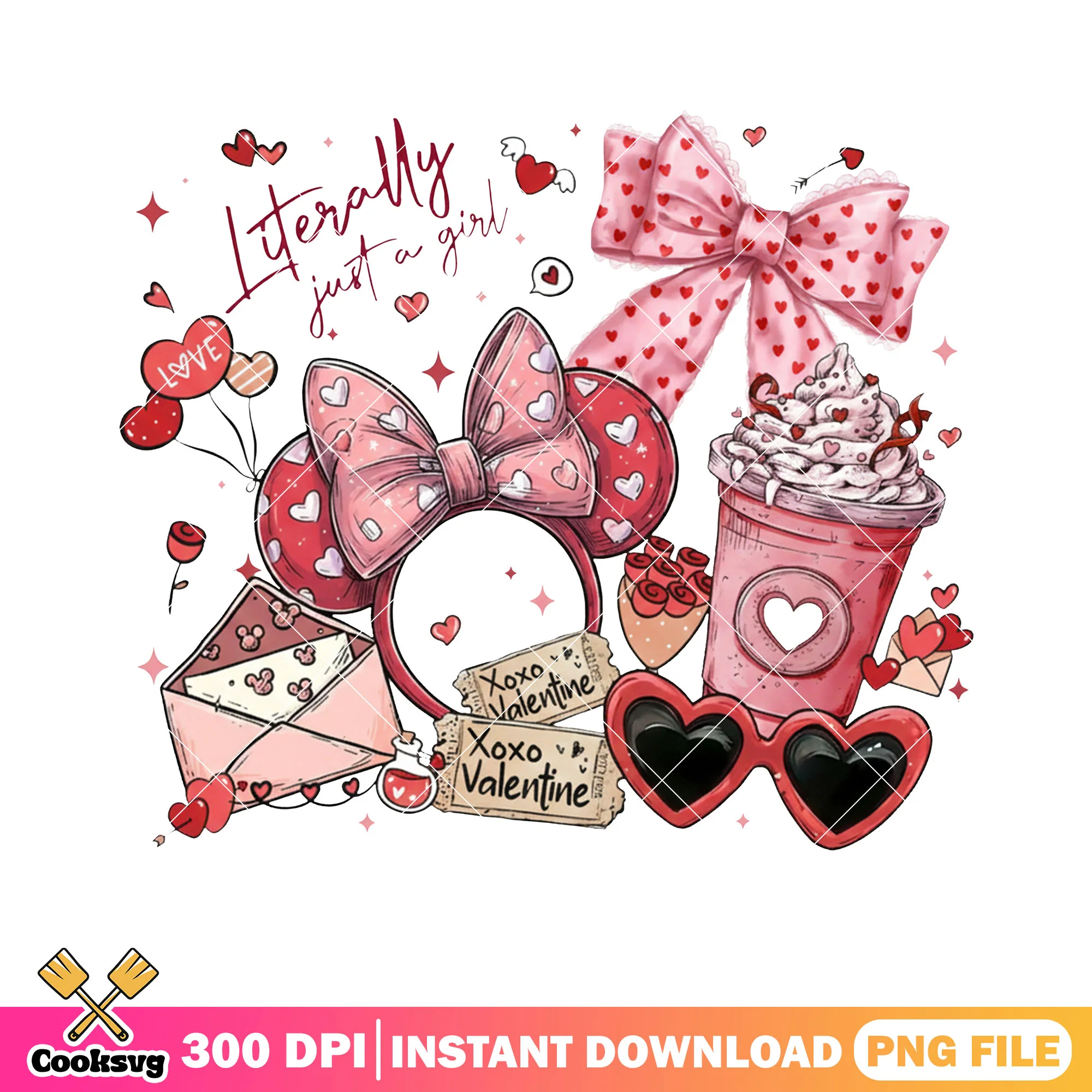 Minnie valentine era png, disney valentine png, pink valentine png