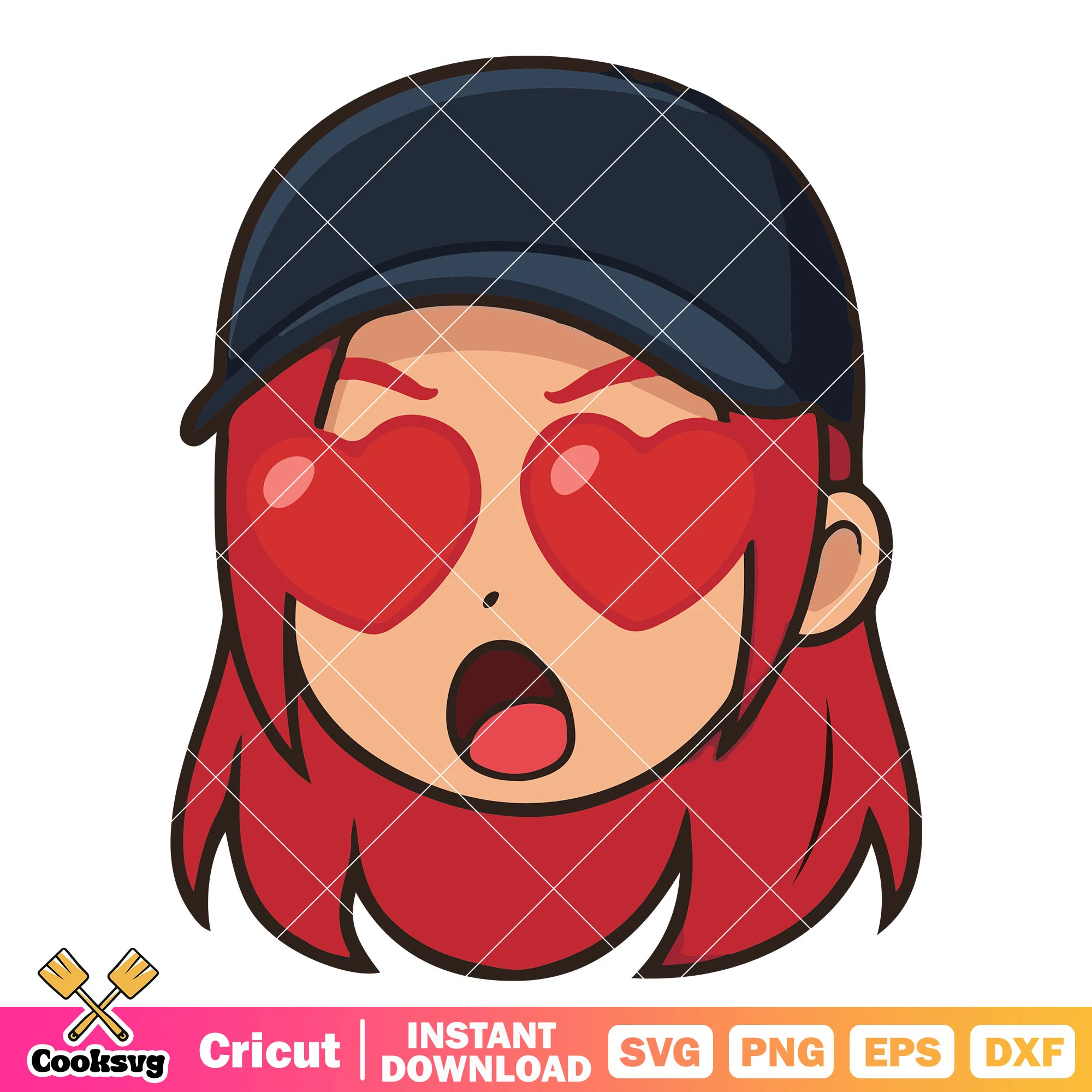 Mira head love kpop svg, Mira huntrix svg, zoey kpop svg