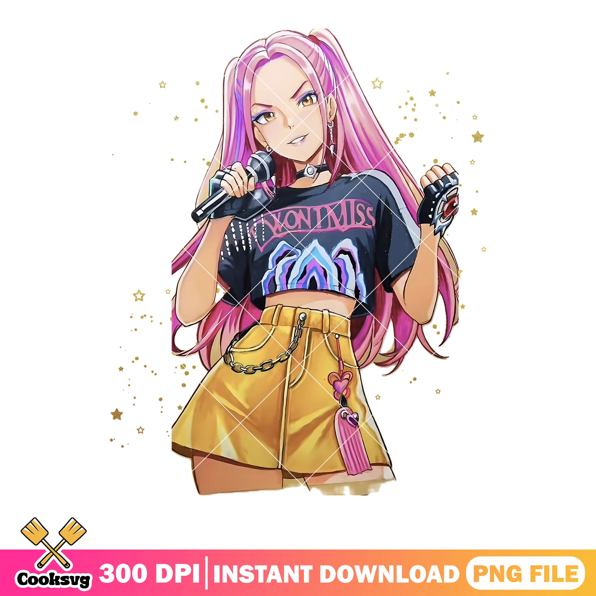 Mira huntrx kpop png, anime mira png, poster anime mira png