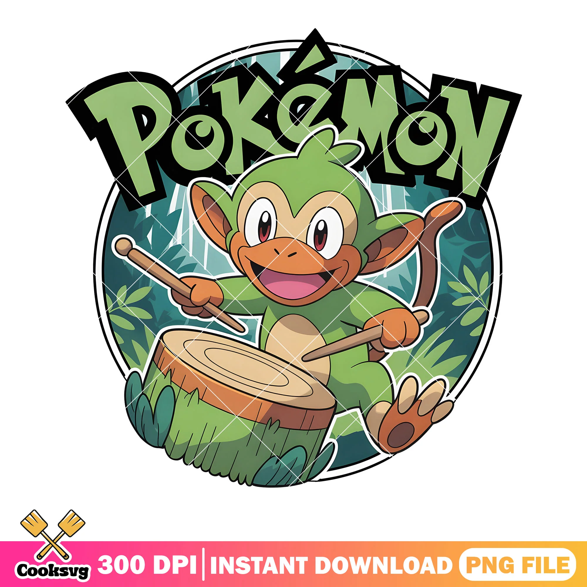 Monkey grookey poster png, pokemon grookey png, pokemon stickers png