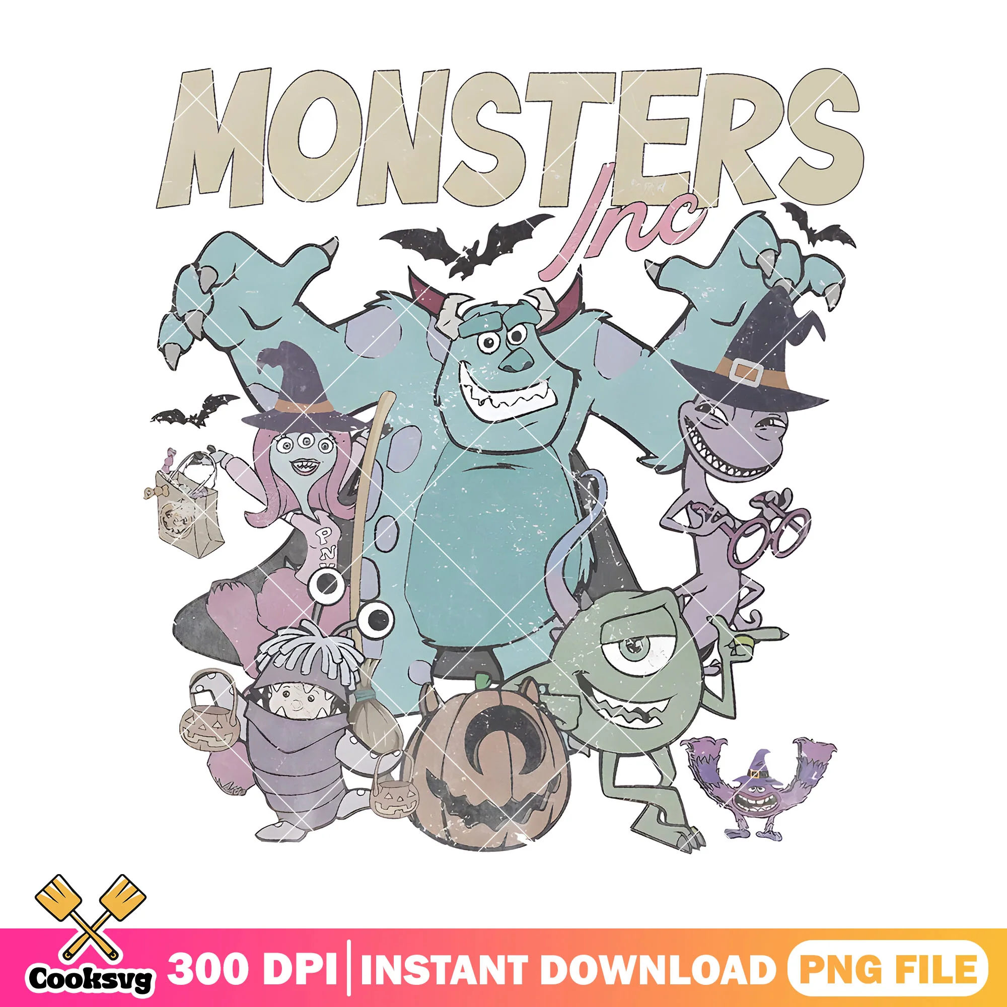 Monster inc halloween png, monster inc disney png, disney monster png