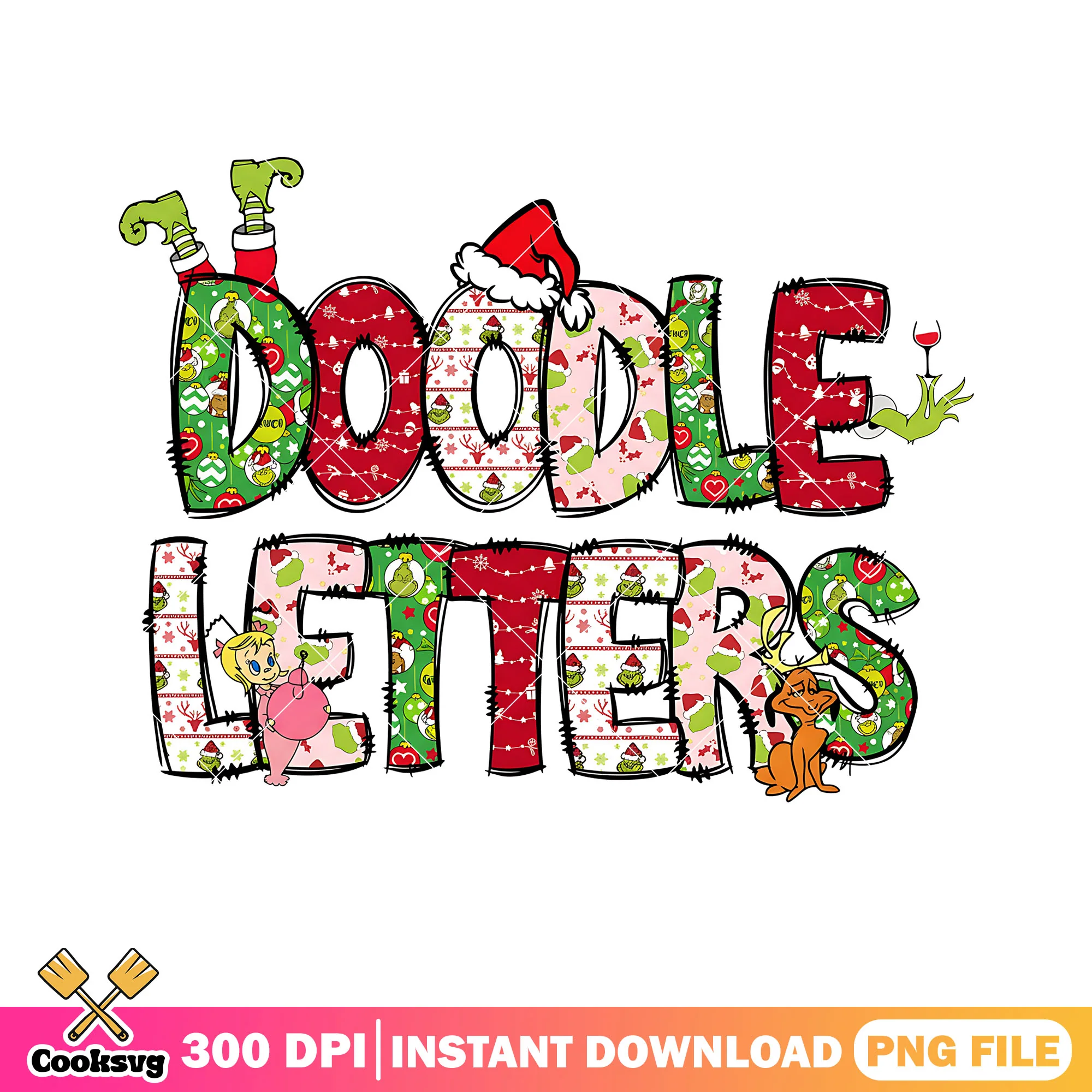 Movie on christmas night png, cindy lou who png, max the dog png