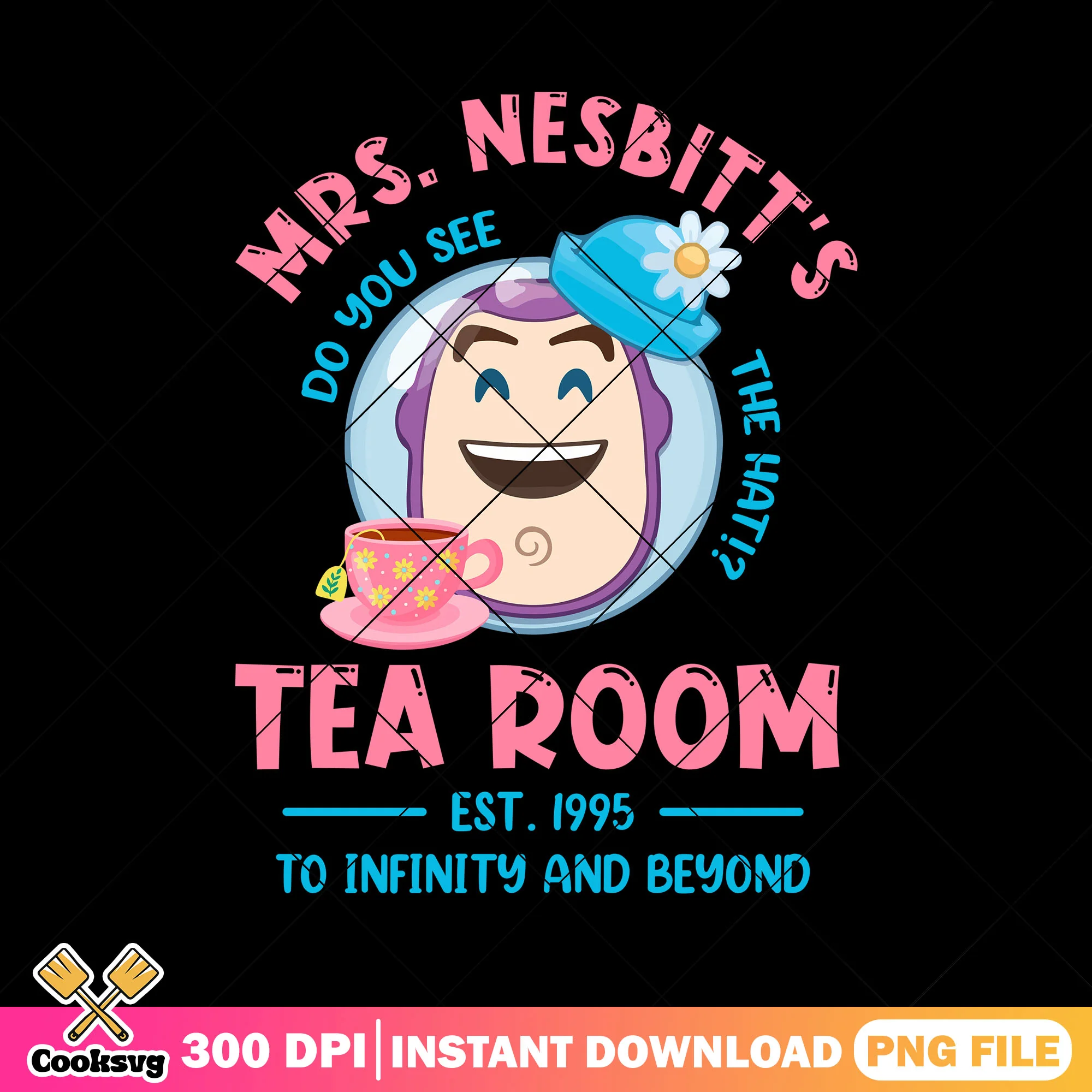 Mrs Nesbitts Tea Room EST 1995 PNG, Toy Story Buzz Lightyear PNG