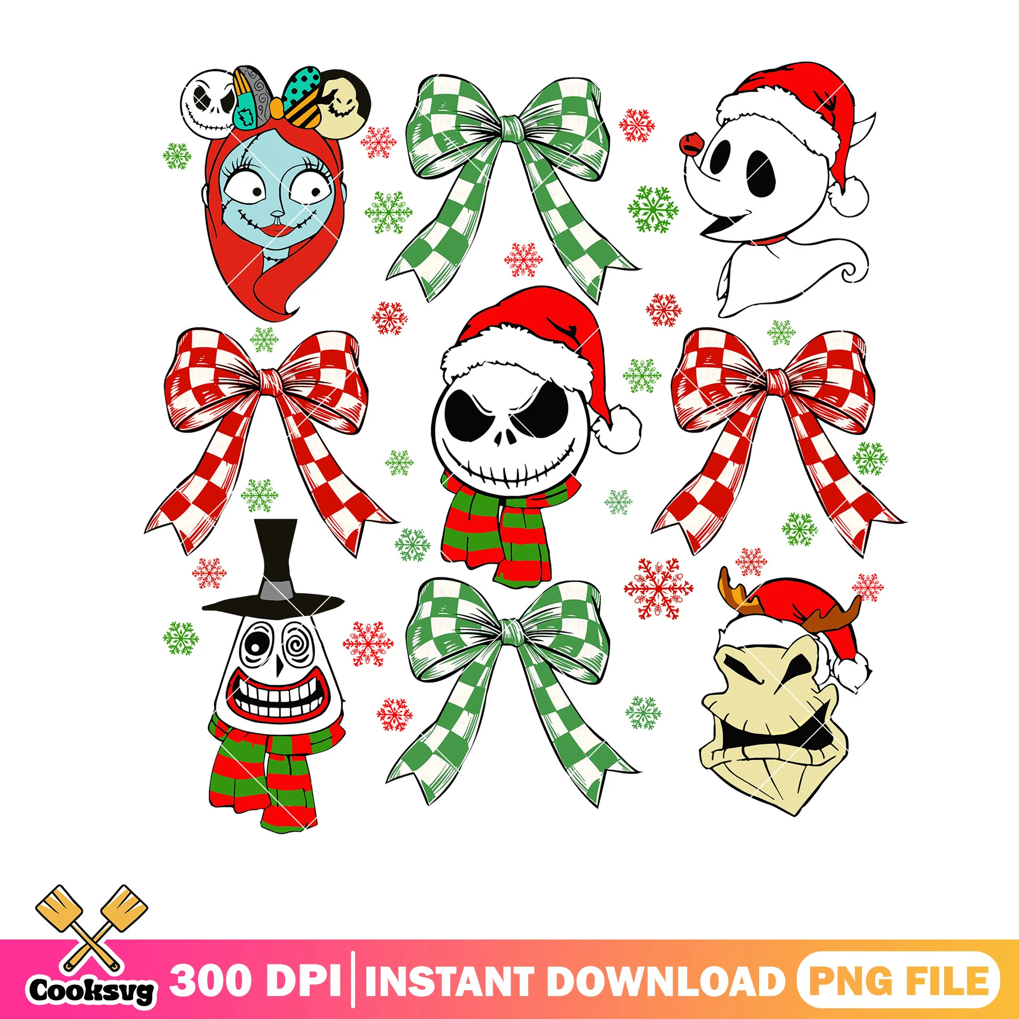 Coquette Bow Nightmare Before Christmas