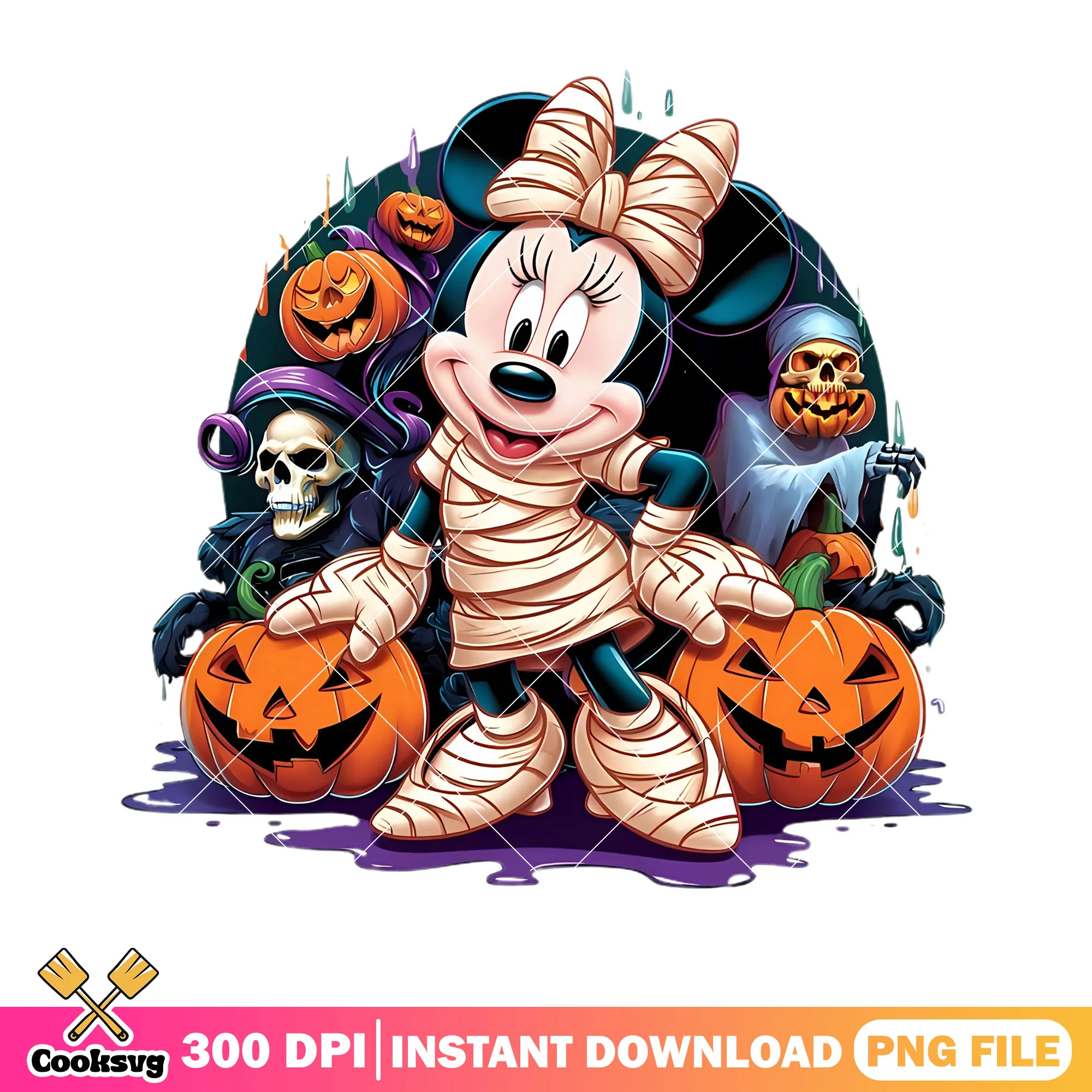 Mummy minnie mouse png, mickey mouse character png, halloween disney png