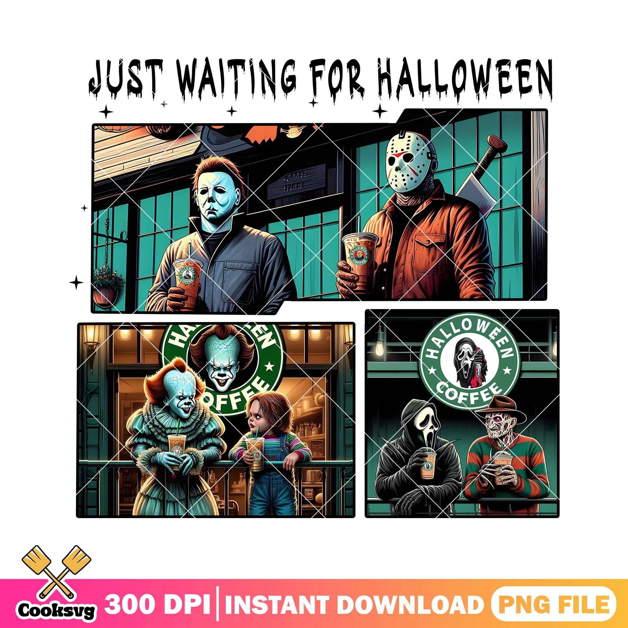 Murderers drinking design png, halloween day png, murderer horror png