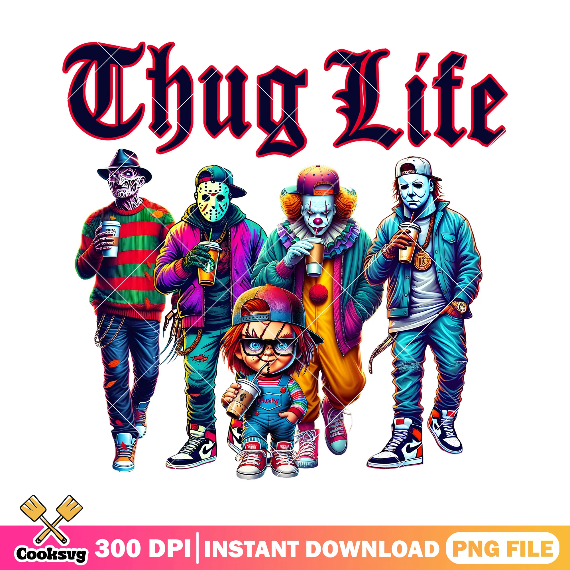 Murderers thug life png, halloween colors png, murderer film png