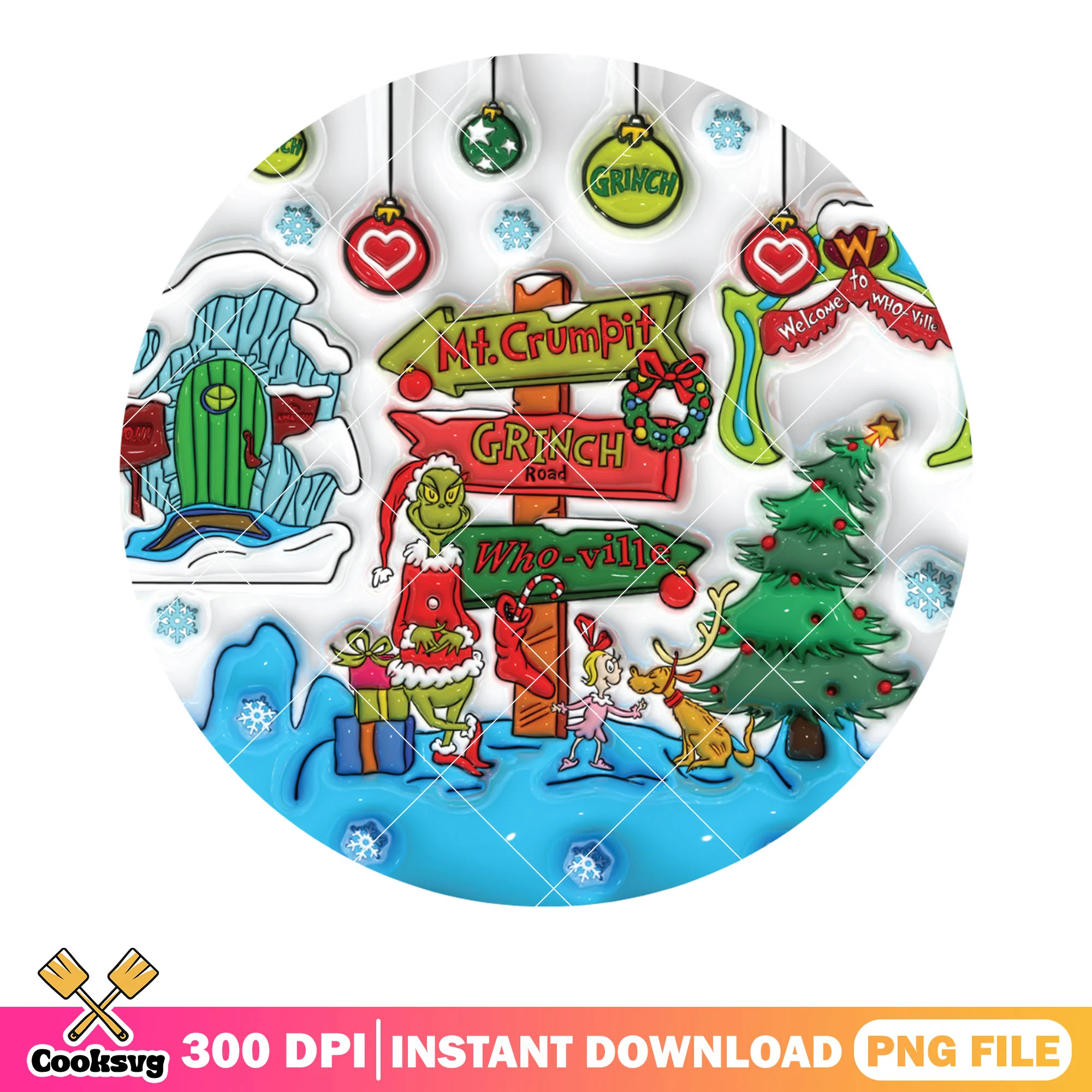 My christmas characters png, christmas vibes png, christmas decor png
