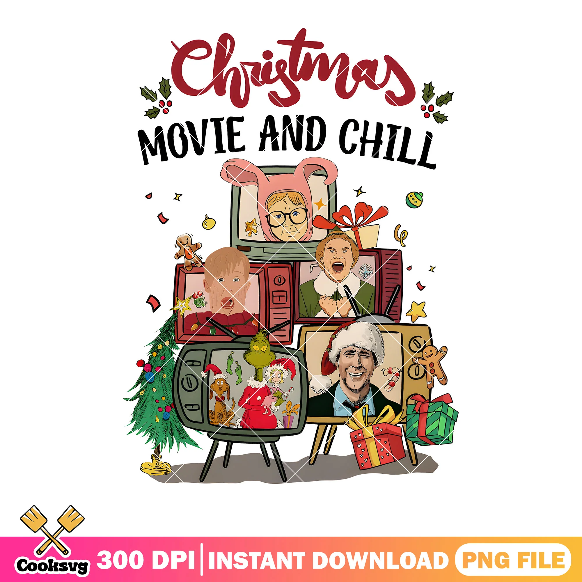 My christmas night all movie png, christmas gifts png, buddy the elf png