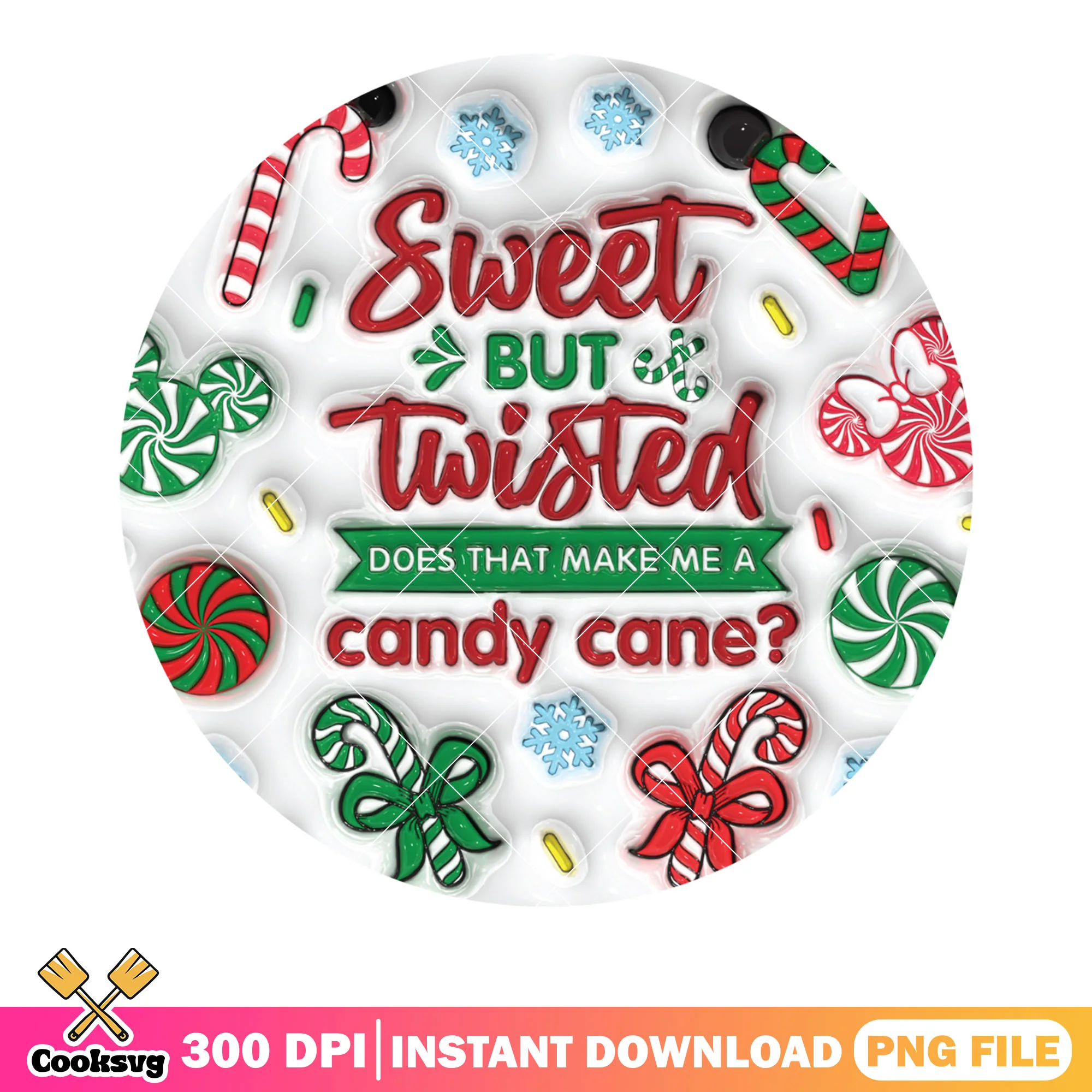 My disney candy cane png, mickey and friends png, disney christmas png