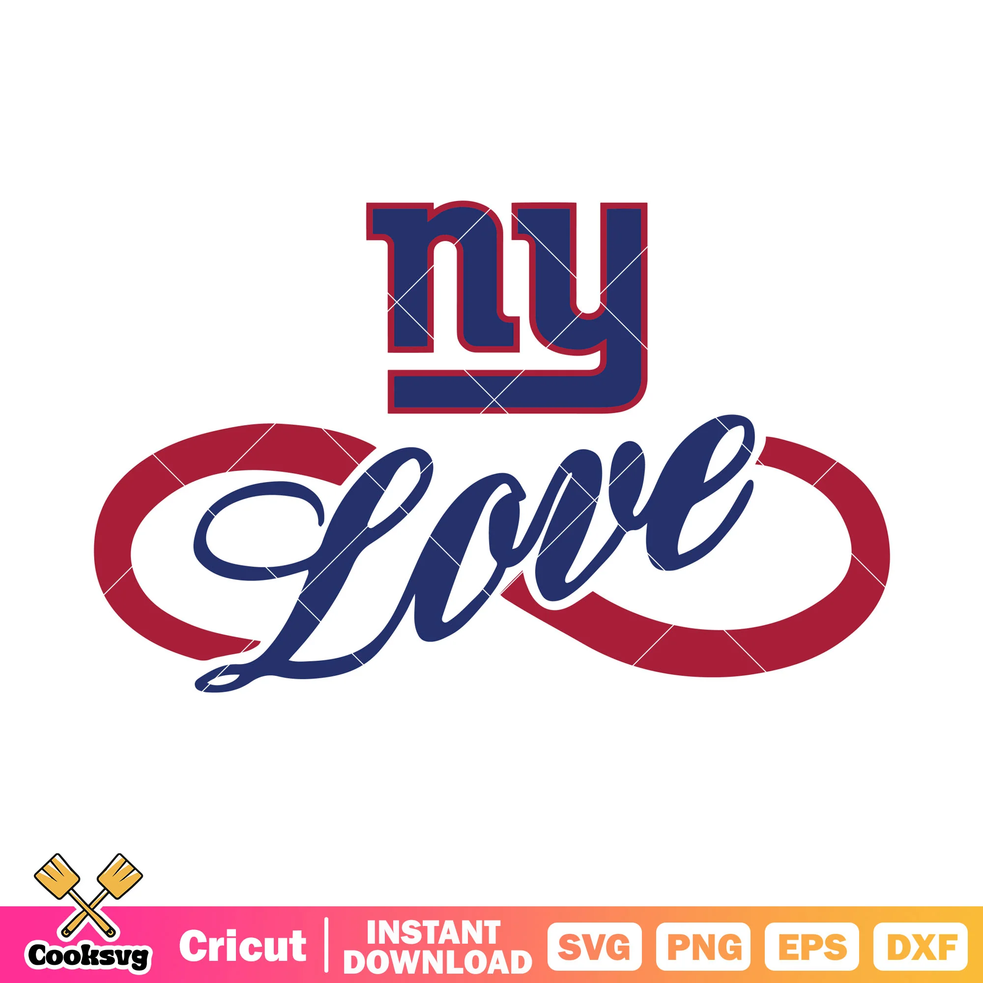 My forever love for ny giants svg, new york giants svg, nfc svg