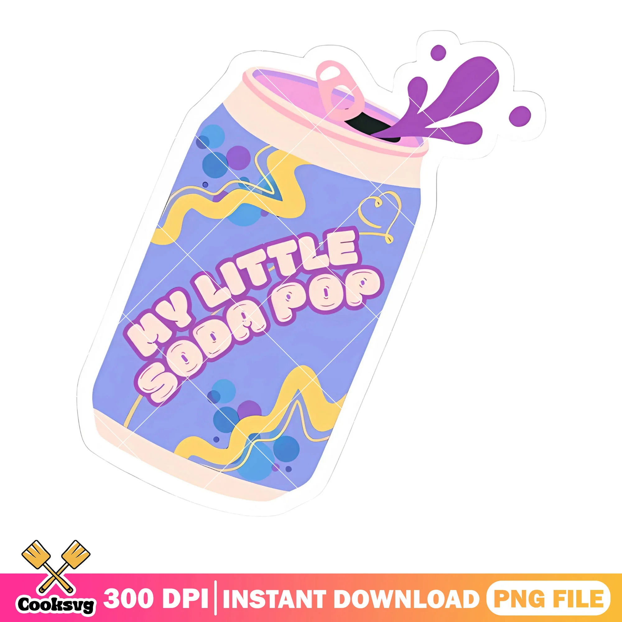 My little soda pop logo png, soda pop sticker png, sticker soda png
