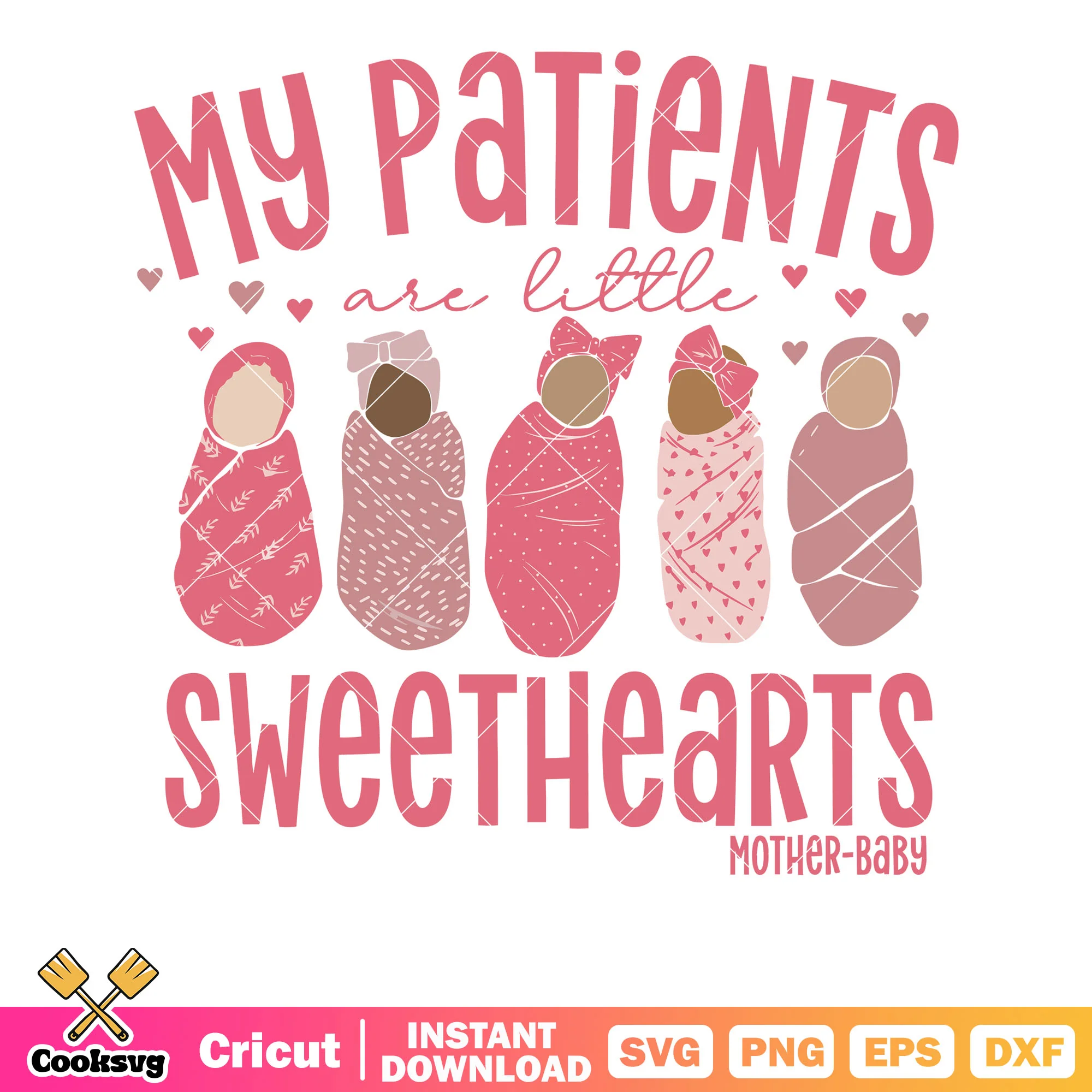 My patiens sweethearts valentine svg, pink valentino svg