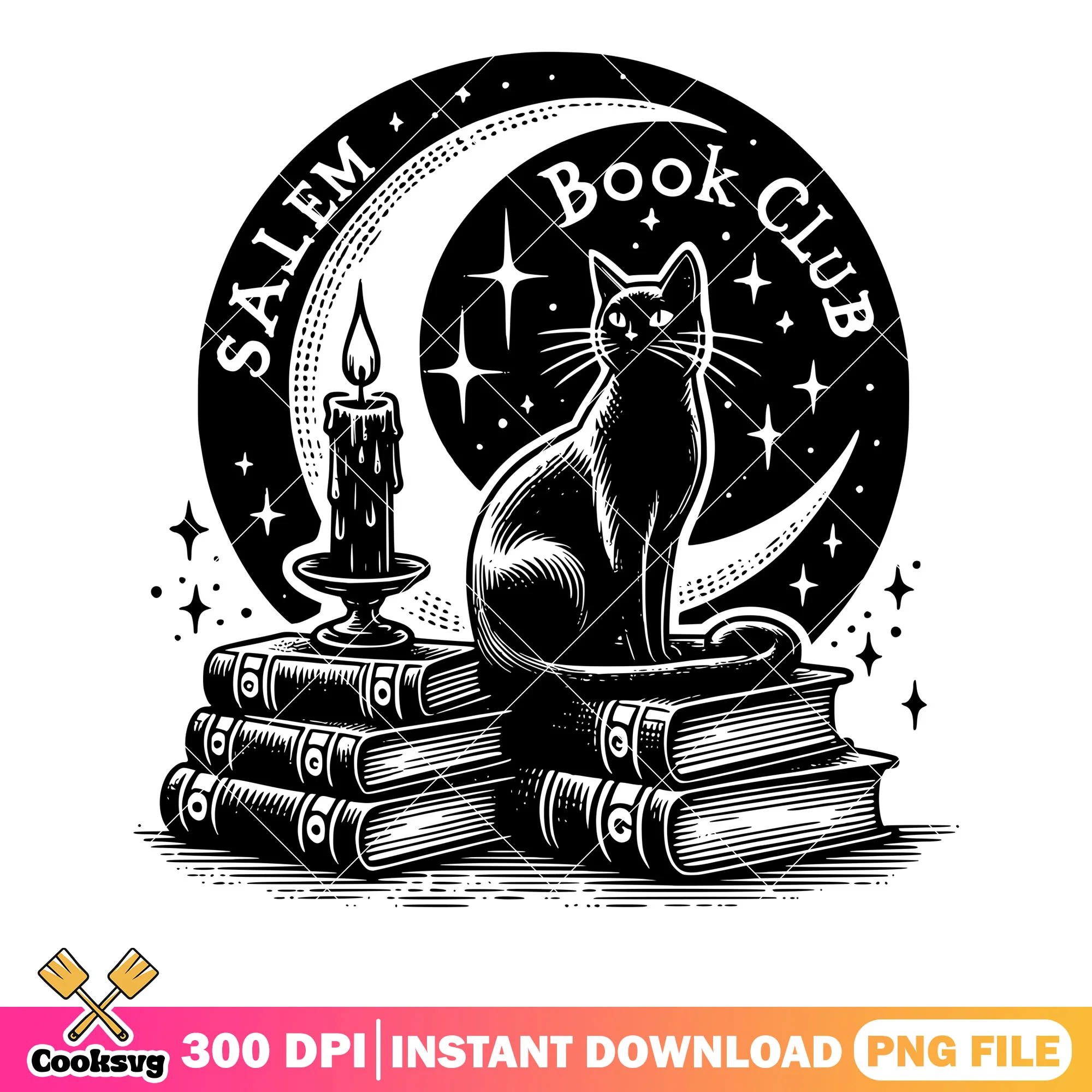 Mystical galaxy cat png, candle fire png, witch halloween png
