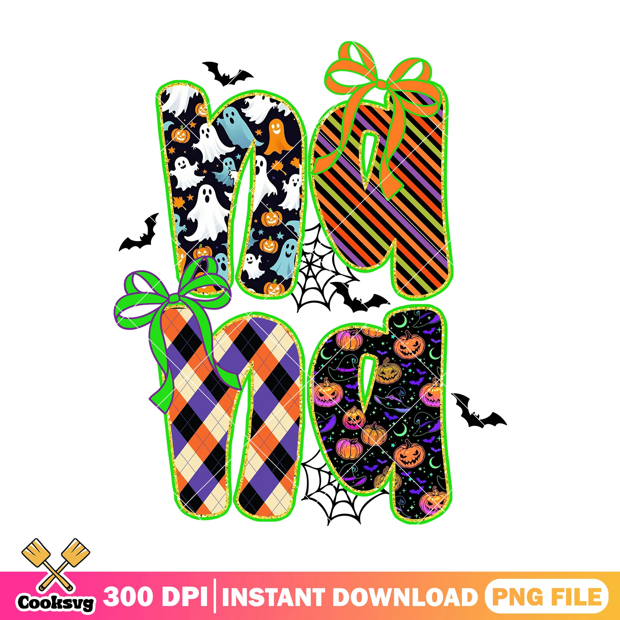 Na na art design image png, halloween decor png, horror fonts png
