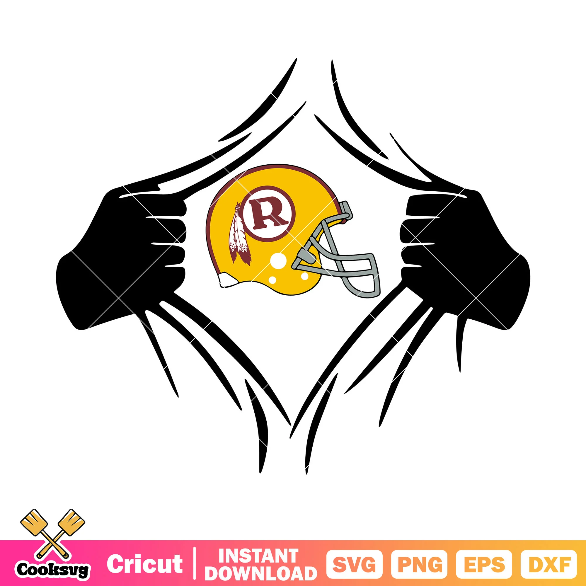 National football conference svg, nfl football svg, boston redskins svg