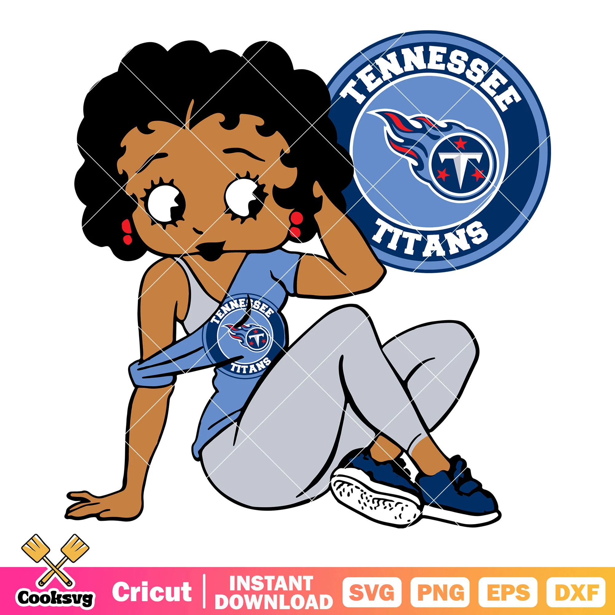 National football leauge cartoon svg, tennessee svg, betty boop svg