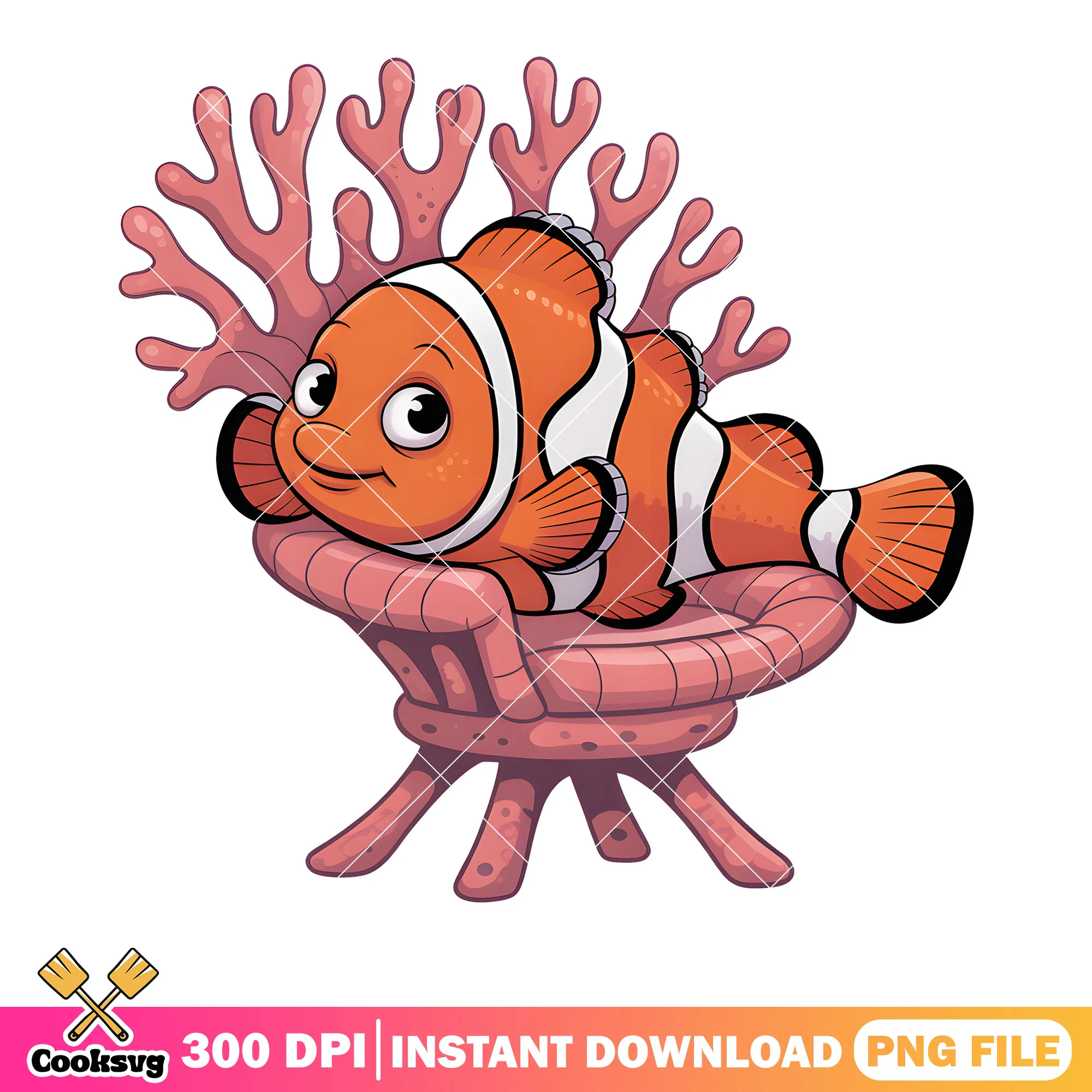 Nemo fish in coral png, walt disney world png, clownfish nemo png