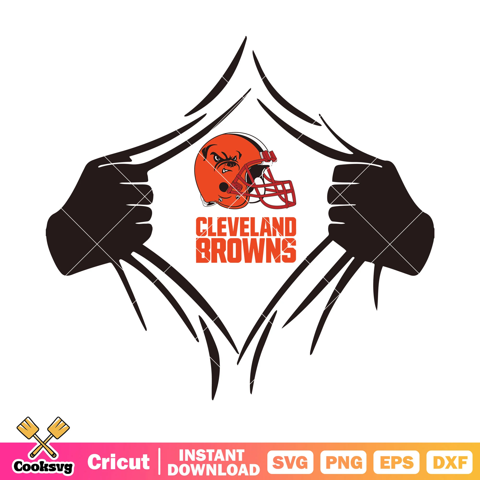 NFL Browns cleverland svg, bull dog svg, afc north football svg