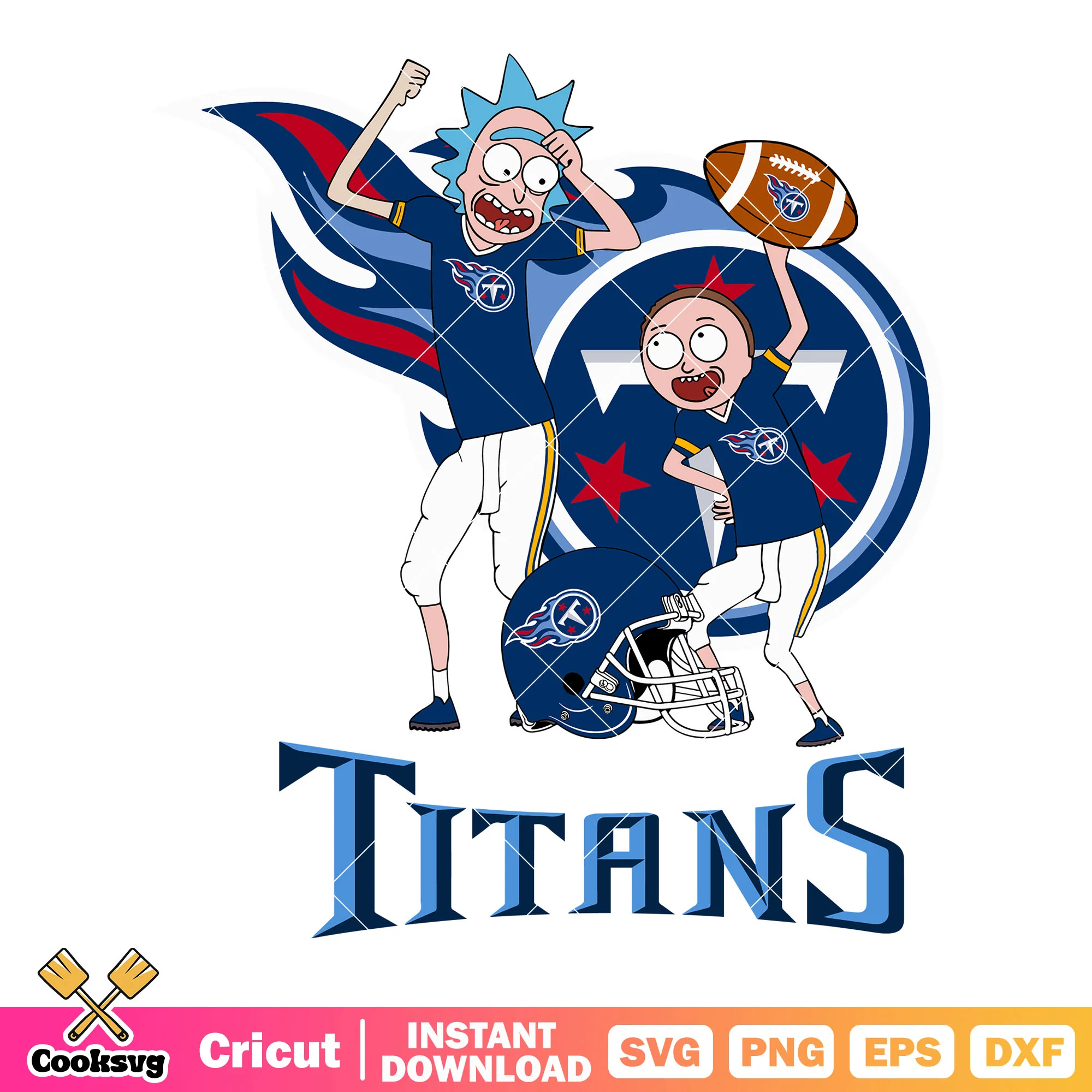 NFL Rick and morty svg, tennessee titans svg, america football svg