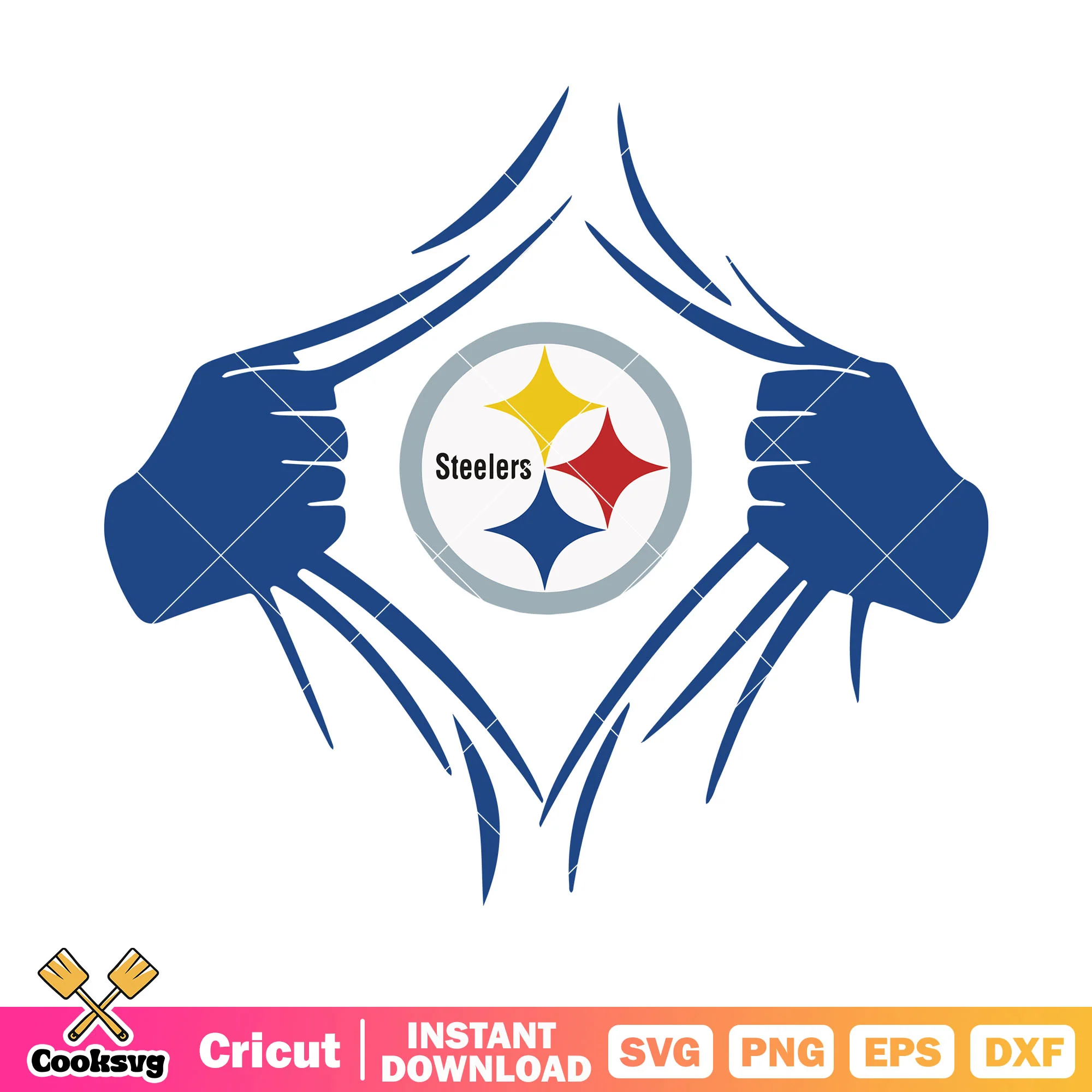 NFL steel costume superman svg, NFL steelers svg, pittsburgh svg