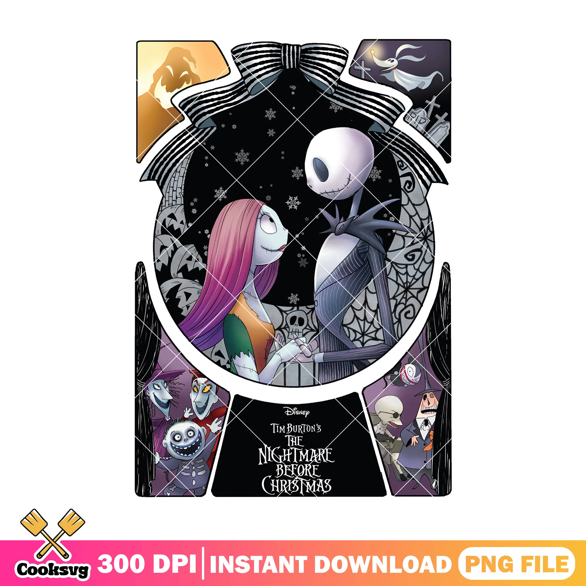 Nightmare happy wedding png, sally halloween png, horror sally png