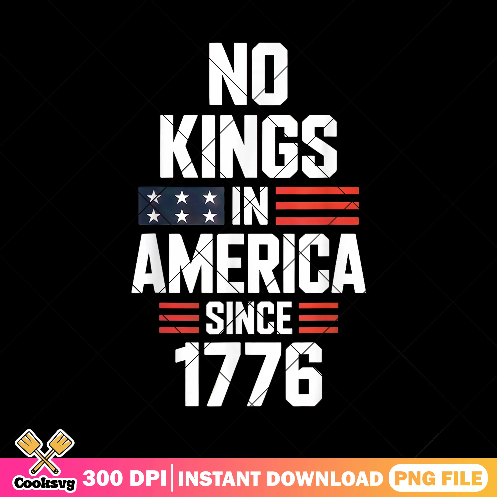 No kings in america black design png, no kings png, no kings 1776 png