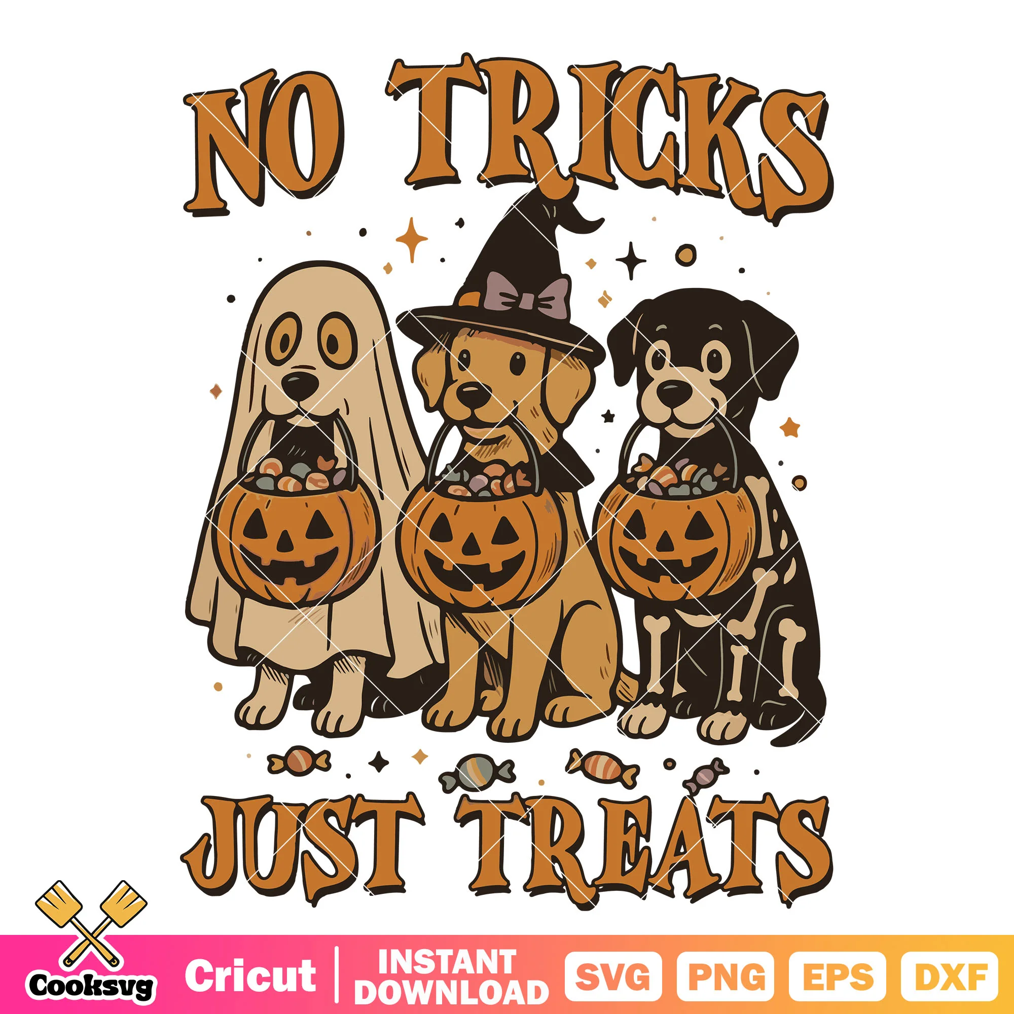 No trick just treat dog svg, trick or treat svg, pumpkin for dogs svg