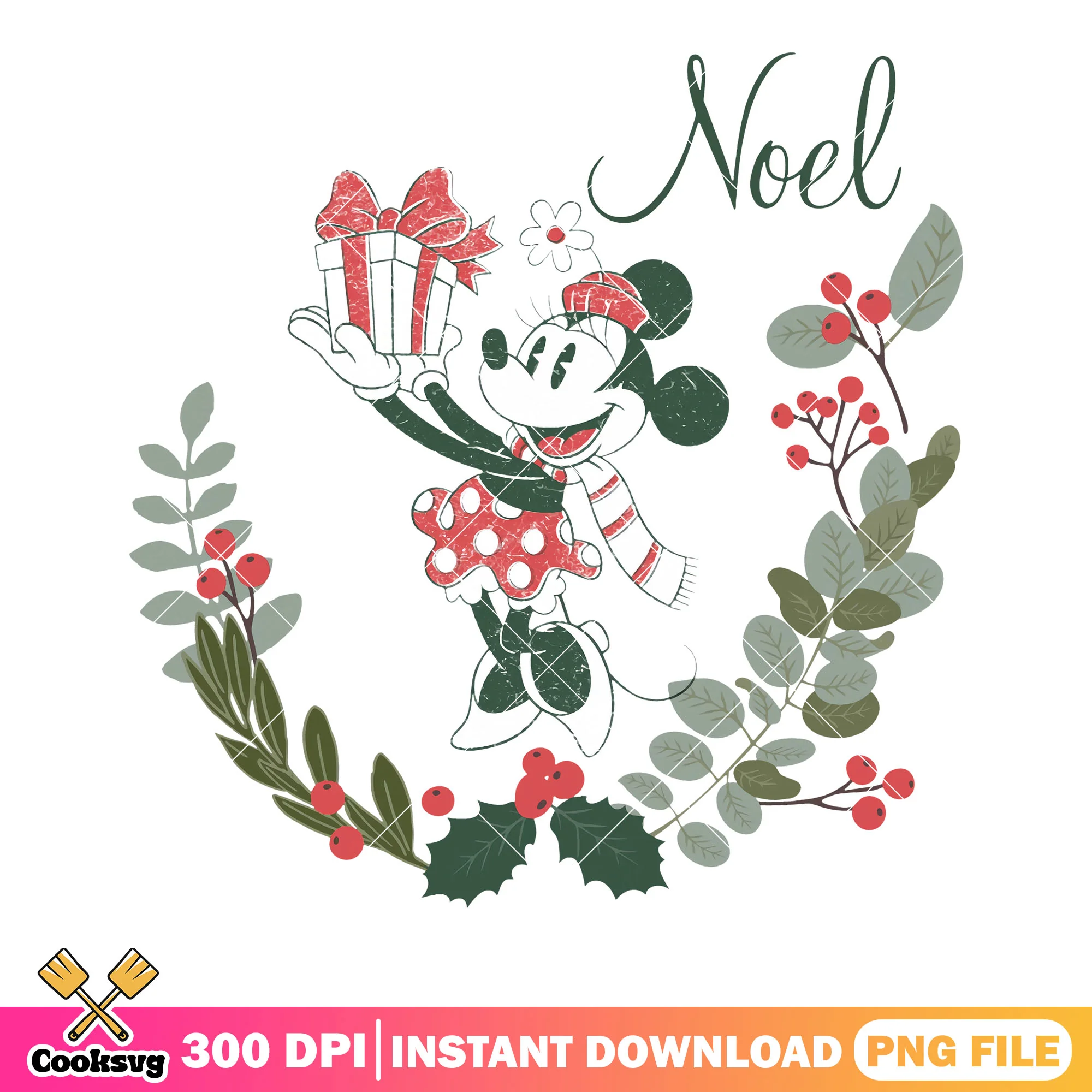 Noel minnie mouse png, mickey and friends png, christmas gifts png