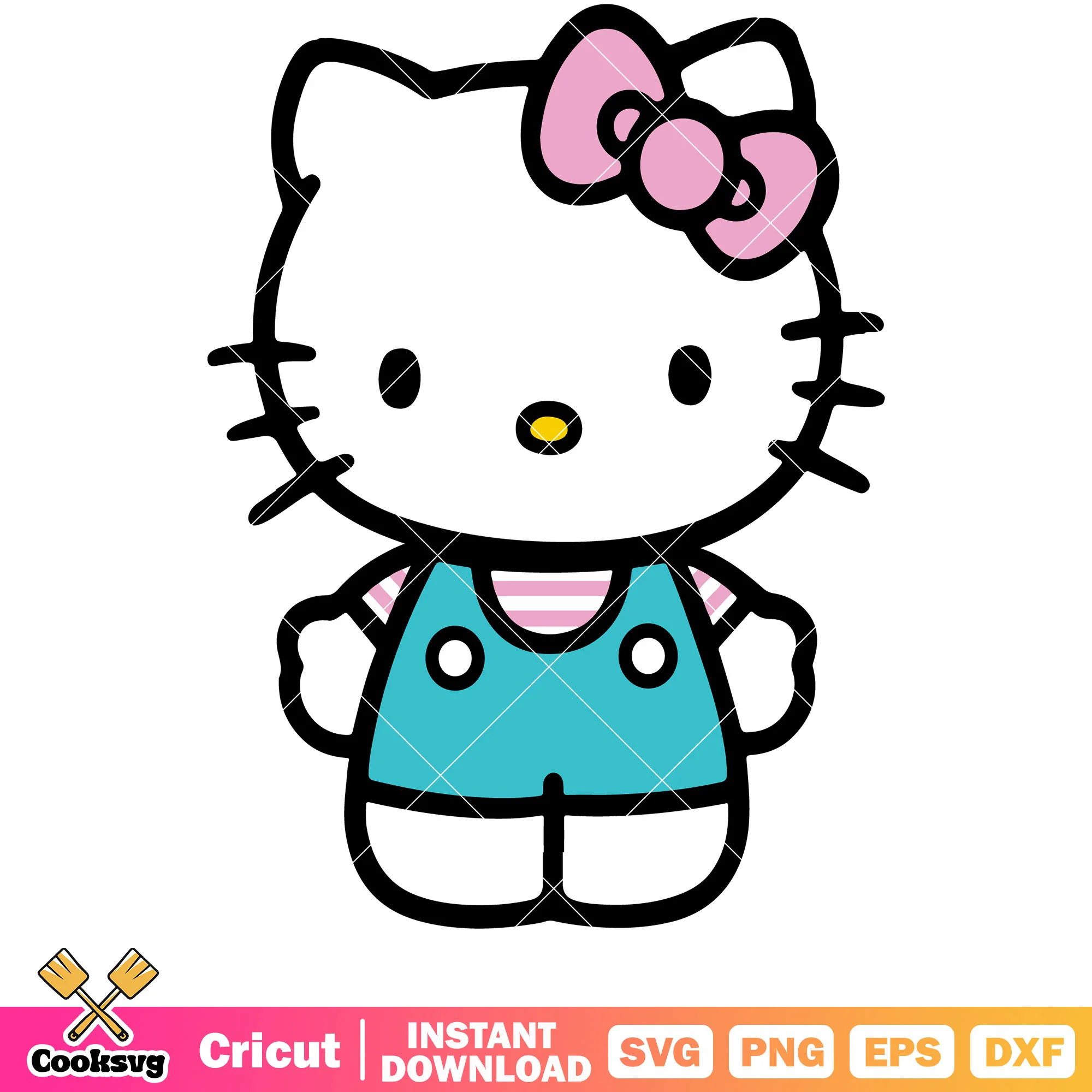 Nurse kitty sanrio svg, hello kitty svg, sanrio cartoons svg