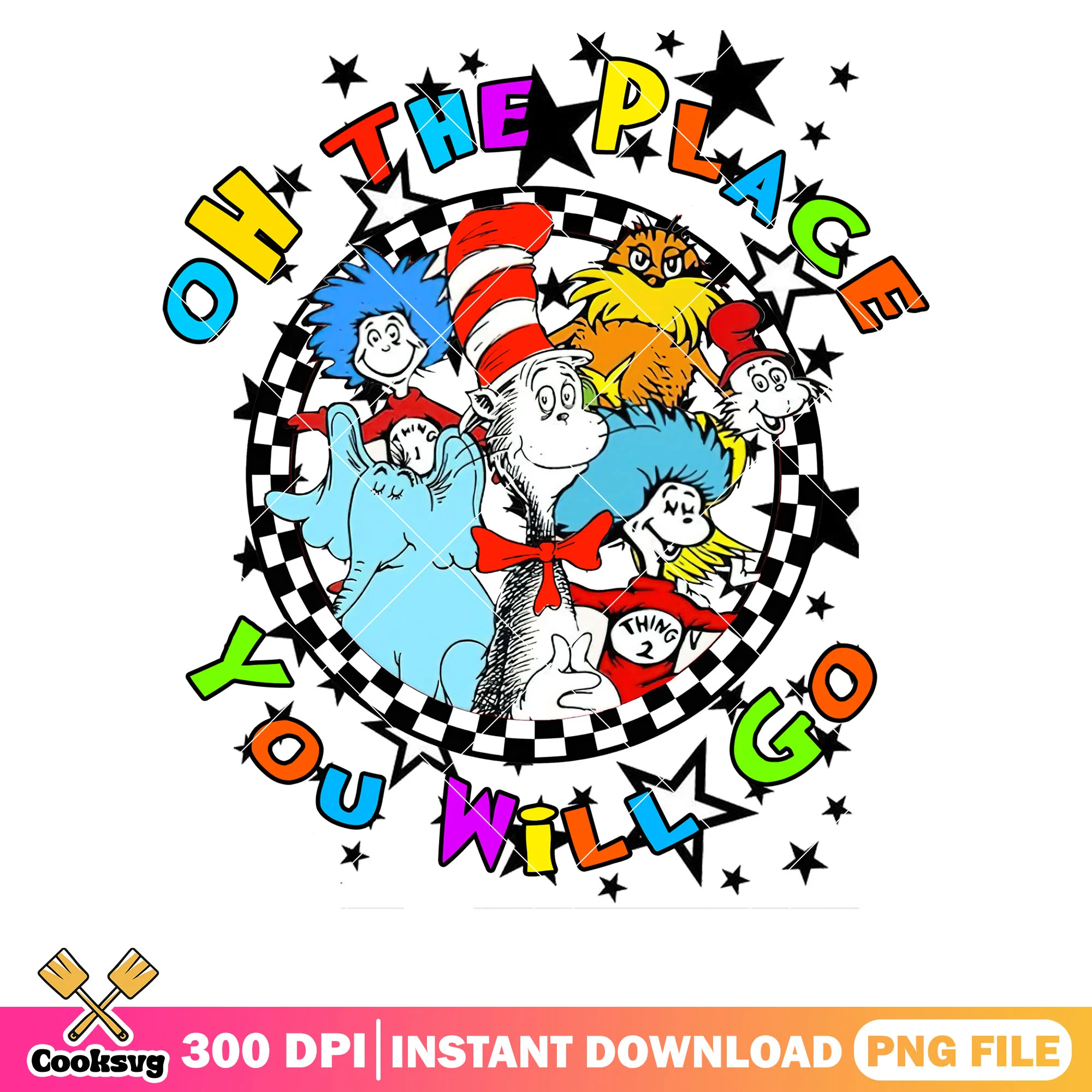 Oh places you will go star png, dr seuss quotes png, dr seuss png