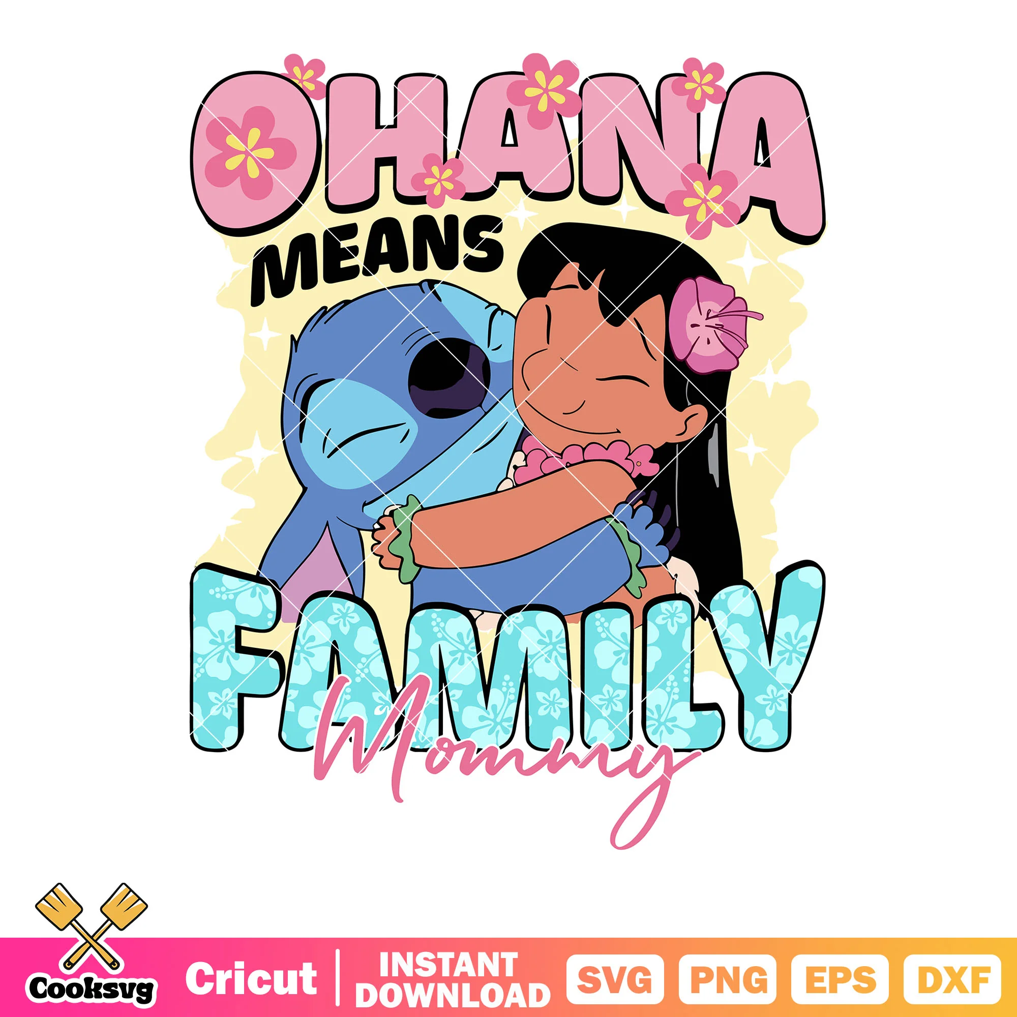 Ohana means family svg, stitch and lilo svg, disney character svg