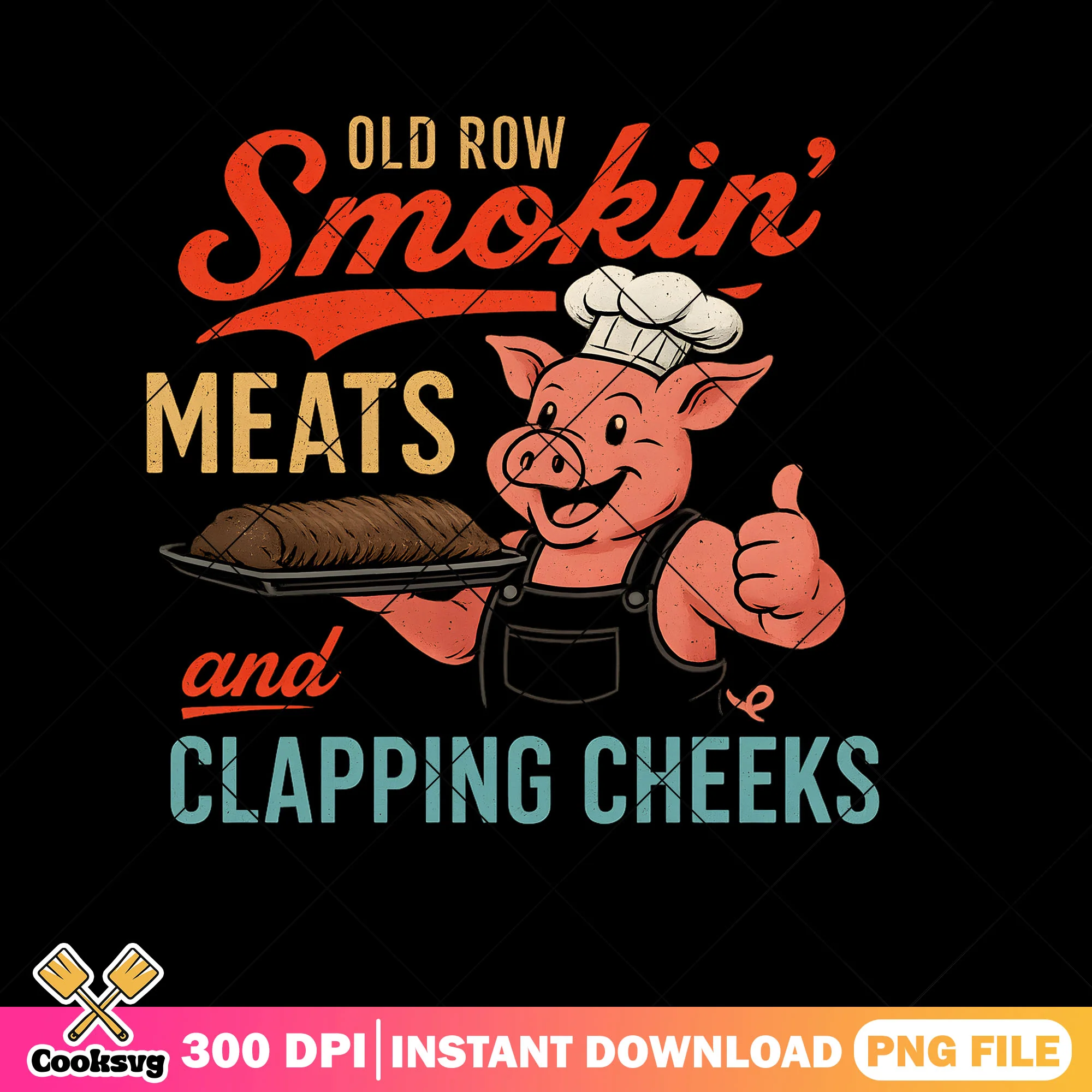 Old row smokin meats png, meats quotes png, funny meat quotes png