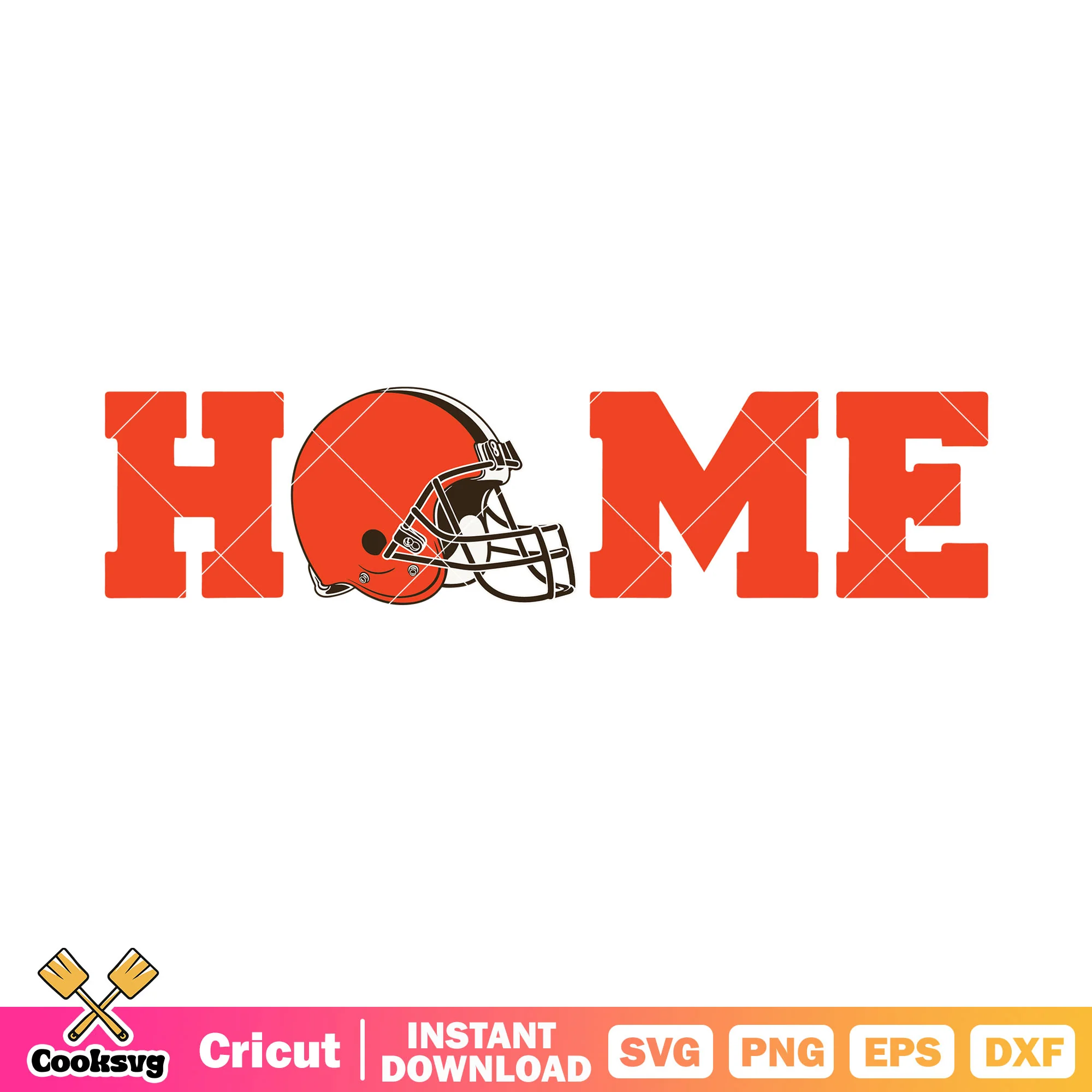 Orange home svg, cleveland browns svg, national football leauge svg