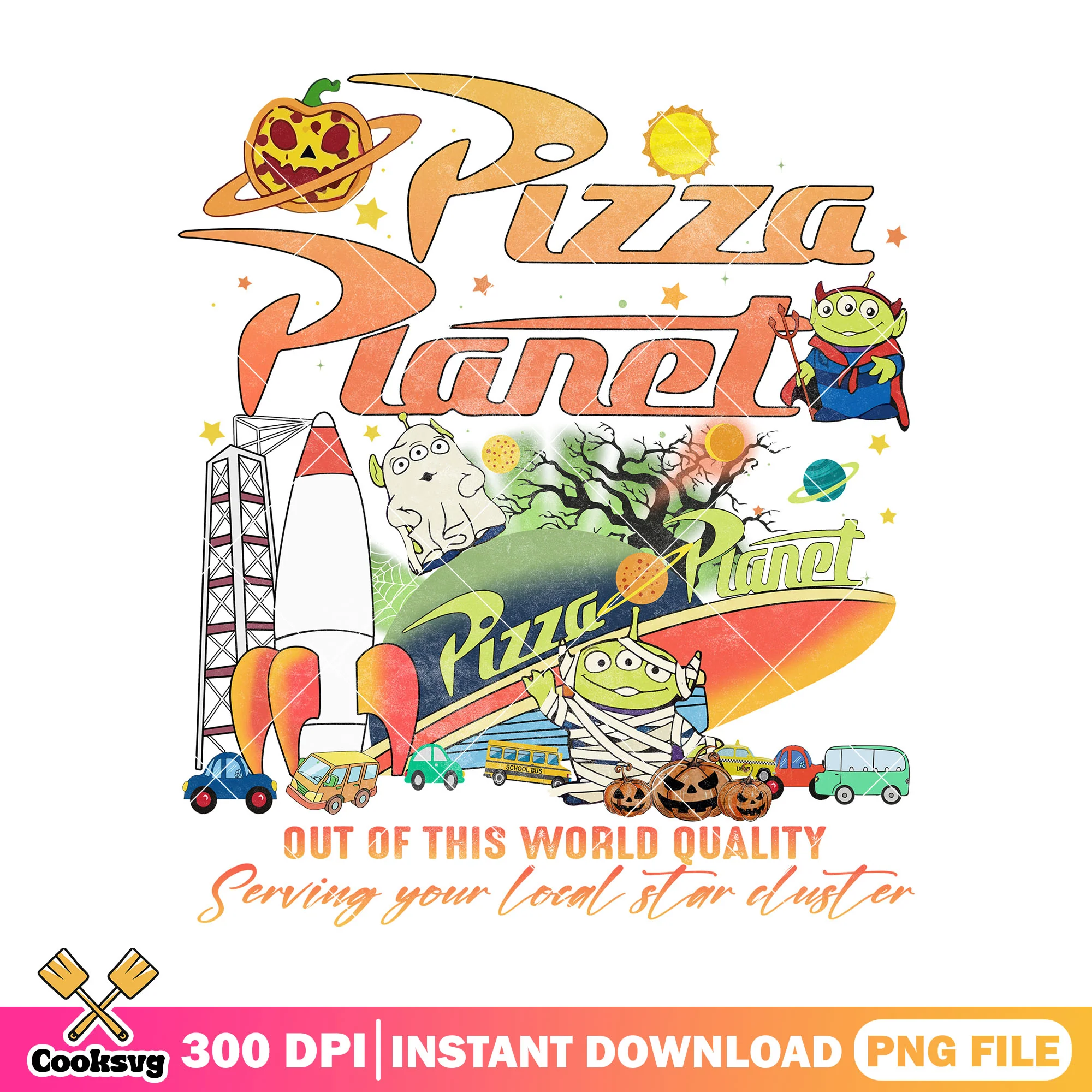 Out of this world quality png, when is halloween png, pizza planet png