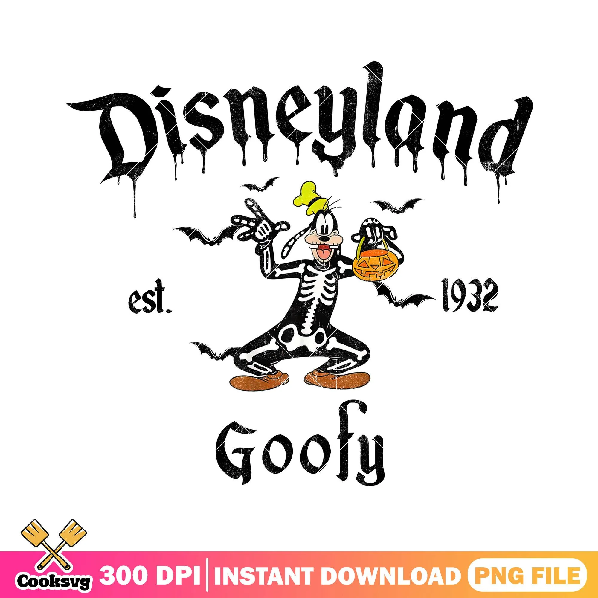 Outfit skeleton with goofy png, pluto art png, halloween spirit png