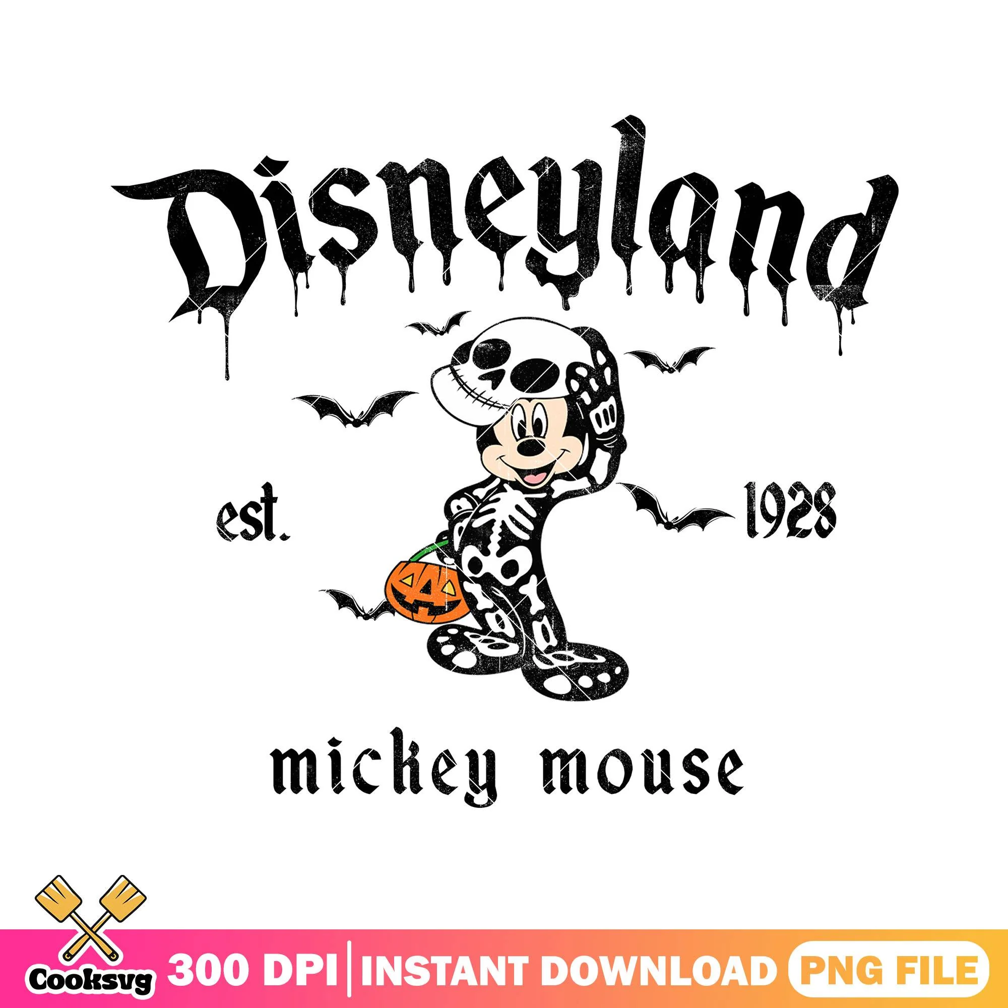 Outfit skeleton with mickey png, disney land png, halloween spirit png