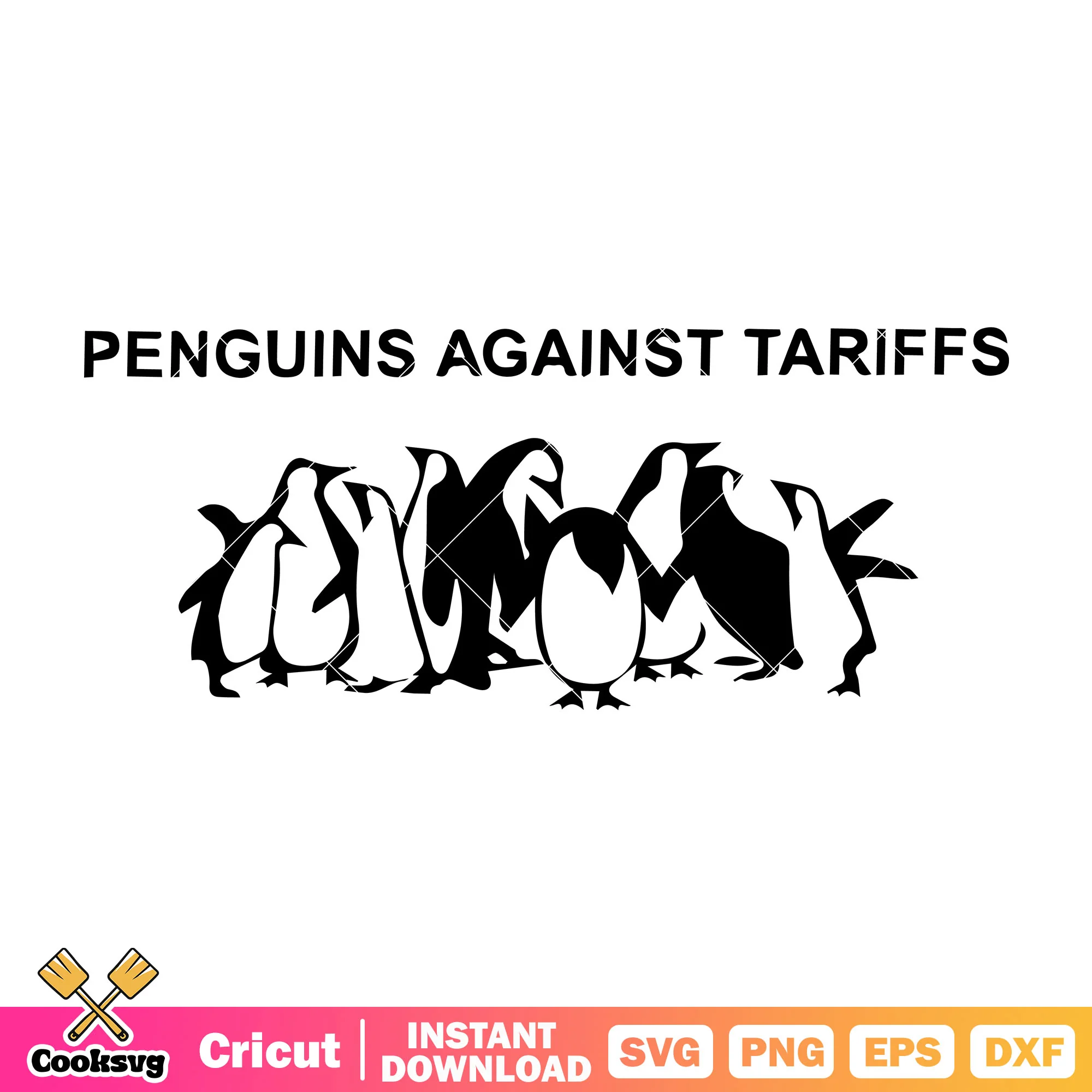 Penguins against tariffs svg design, trump tariffs svg