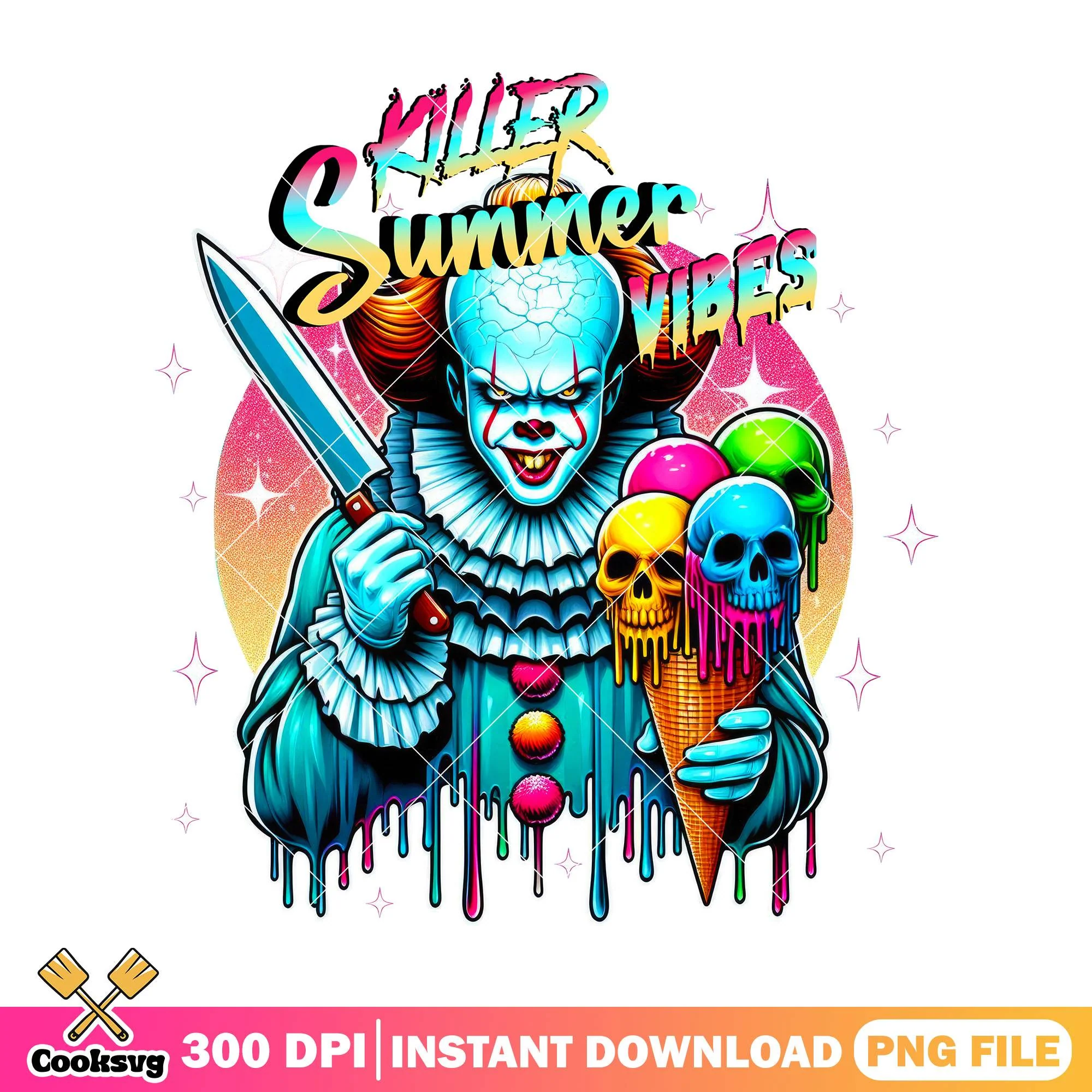Pennywise killer summer png, pennywise costume png, halloween kills png